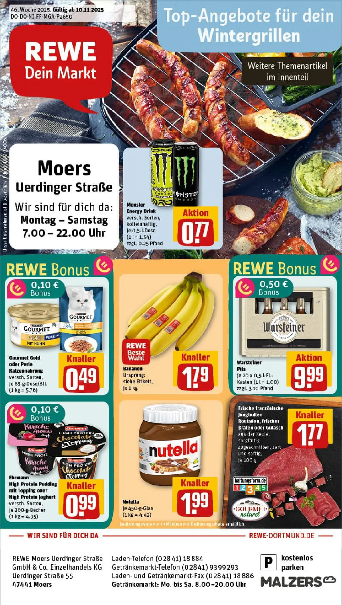 REWE Prospekt ab 10.11.2025 zum Blättern » Angebote | Seite: 1