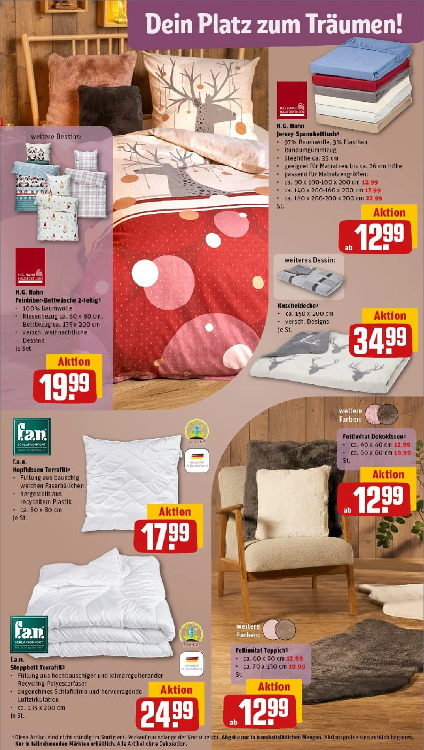 REWE Prospekt ab 10.11.2025 zum Blättern » Angebote | Seite: 33 | Produkte: Kopfkissen, Teppich