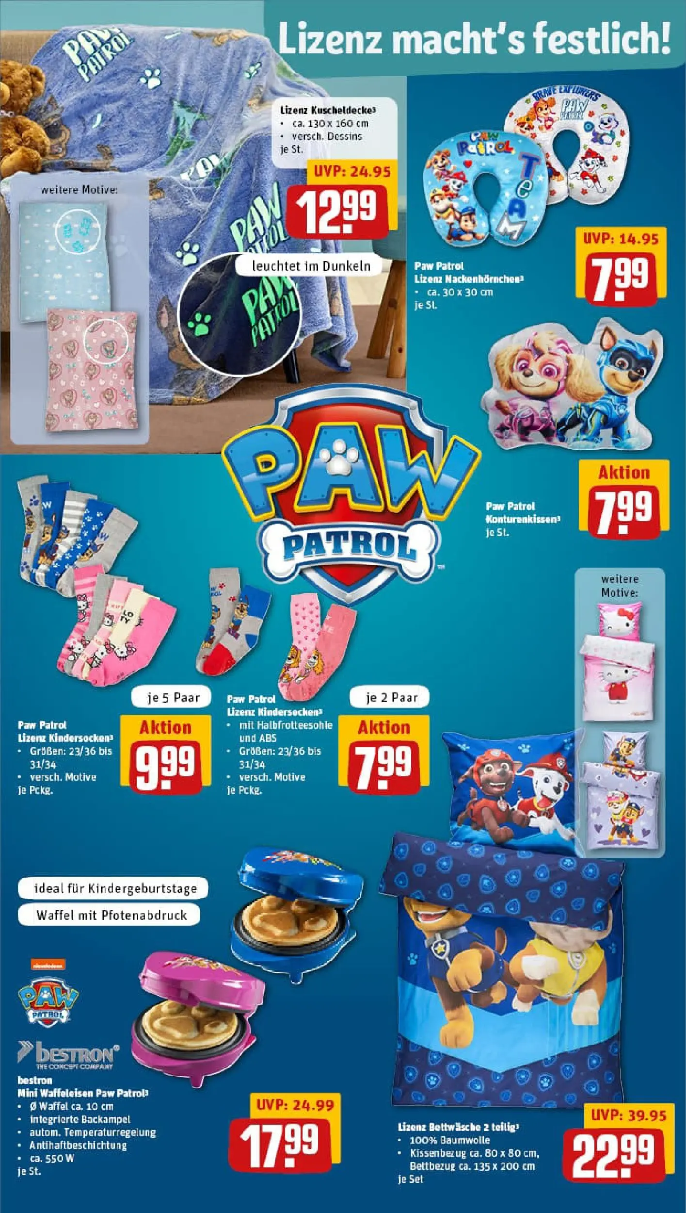 REWE Prospekt ab 10.11.2025 zum Blättern » Angebote | Seite: 35 | Produkte: Bettwäsche, Waffeleisen