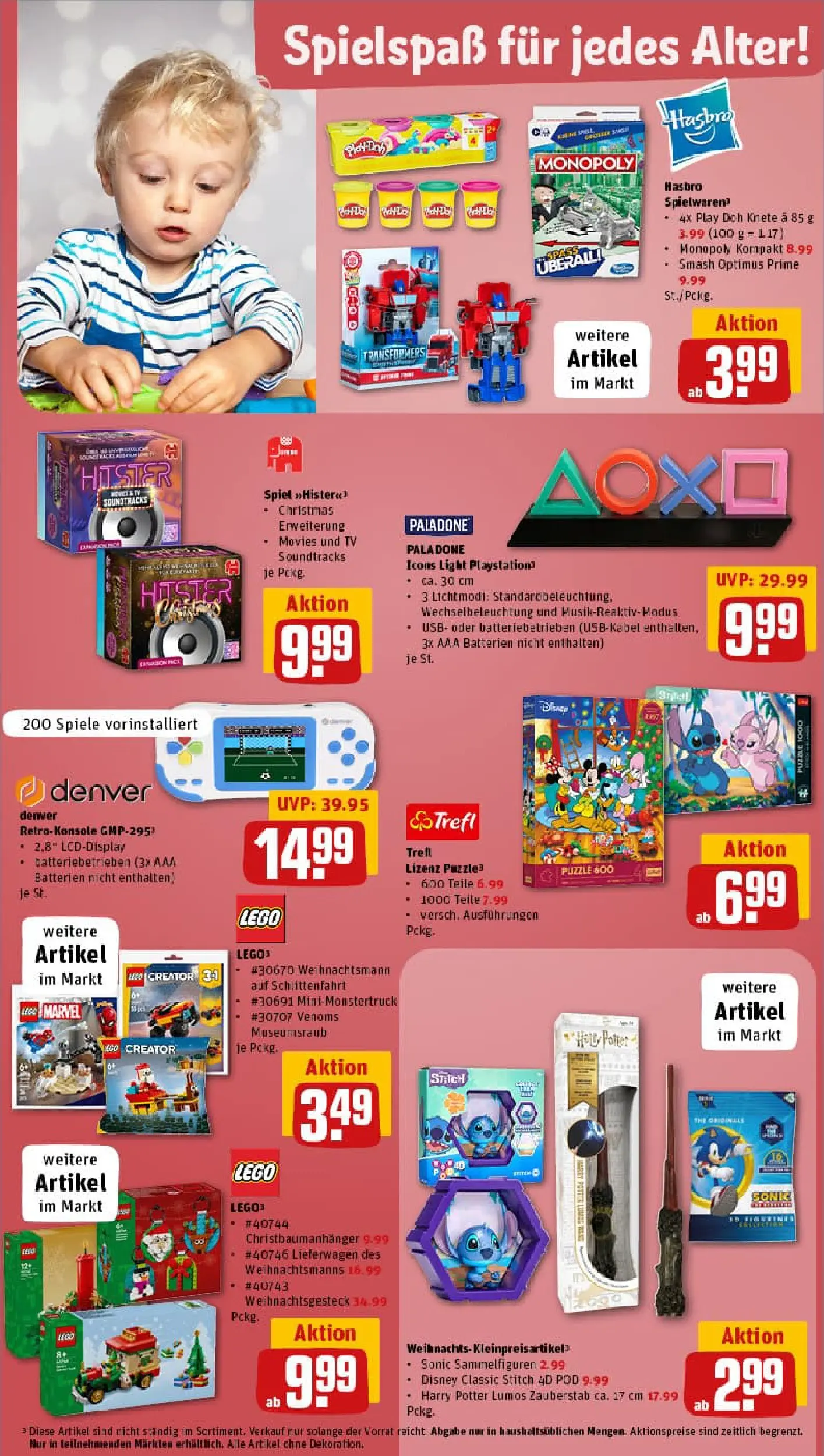 REWE Prospekt ab 10.11.2025 zum Blättern » Angebote | Seite: 36 | Produkte: Spiel, USB, Batterien, TV