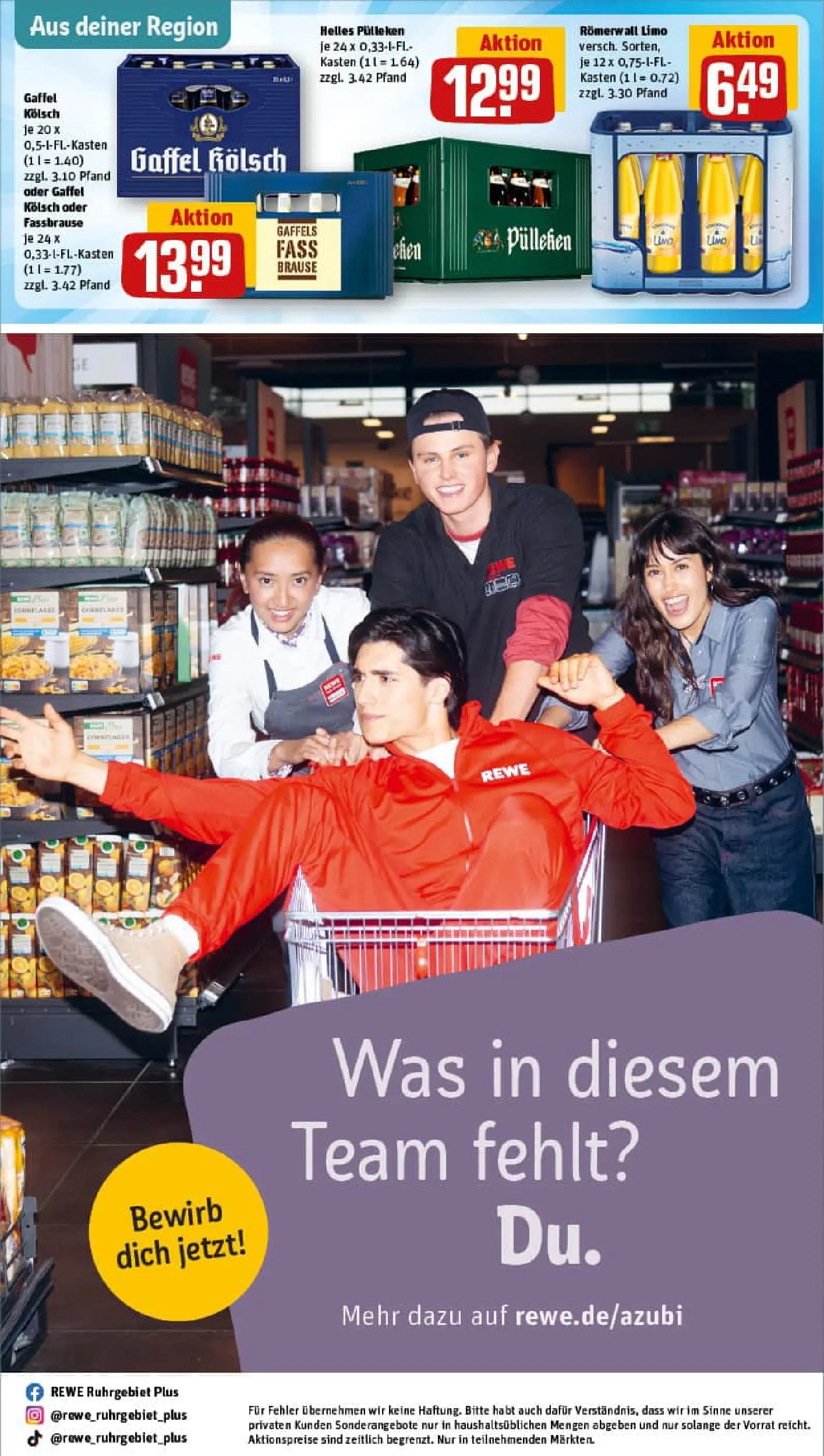 REWE Prospekt ab 10.11.2025 zum Blättern » Angebote | Seite: 37 | Produkte: Helles pulleken, Fassbrause