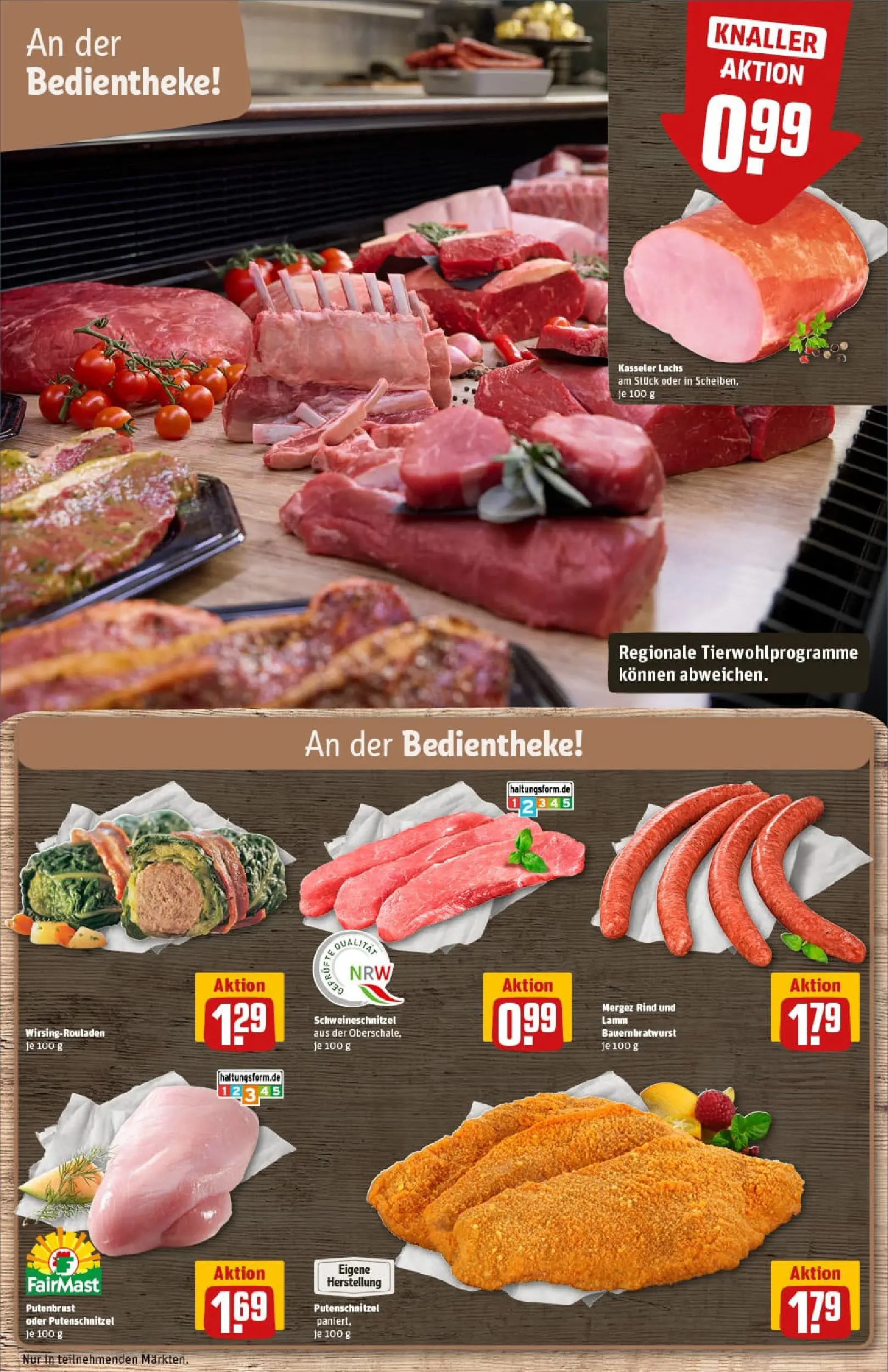 REWE Prospekt ab 10.11.2025 zum Blättern » Angebote | Seite: 10 | Produkte: Schnitzel, Lachs, Putenschnitzel