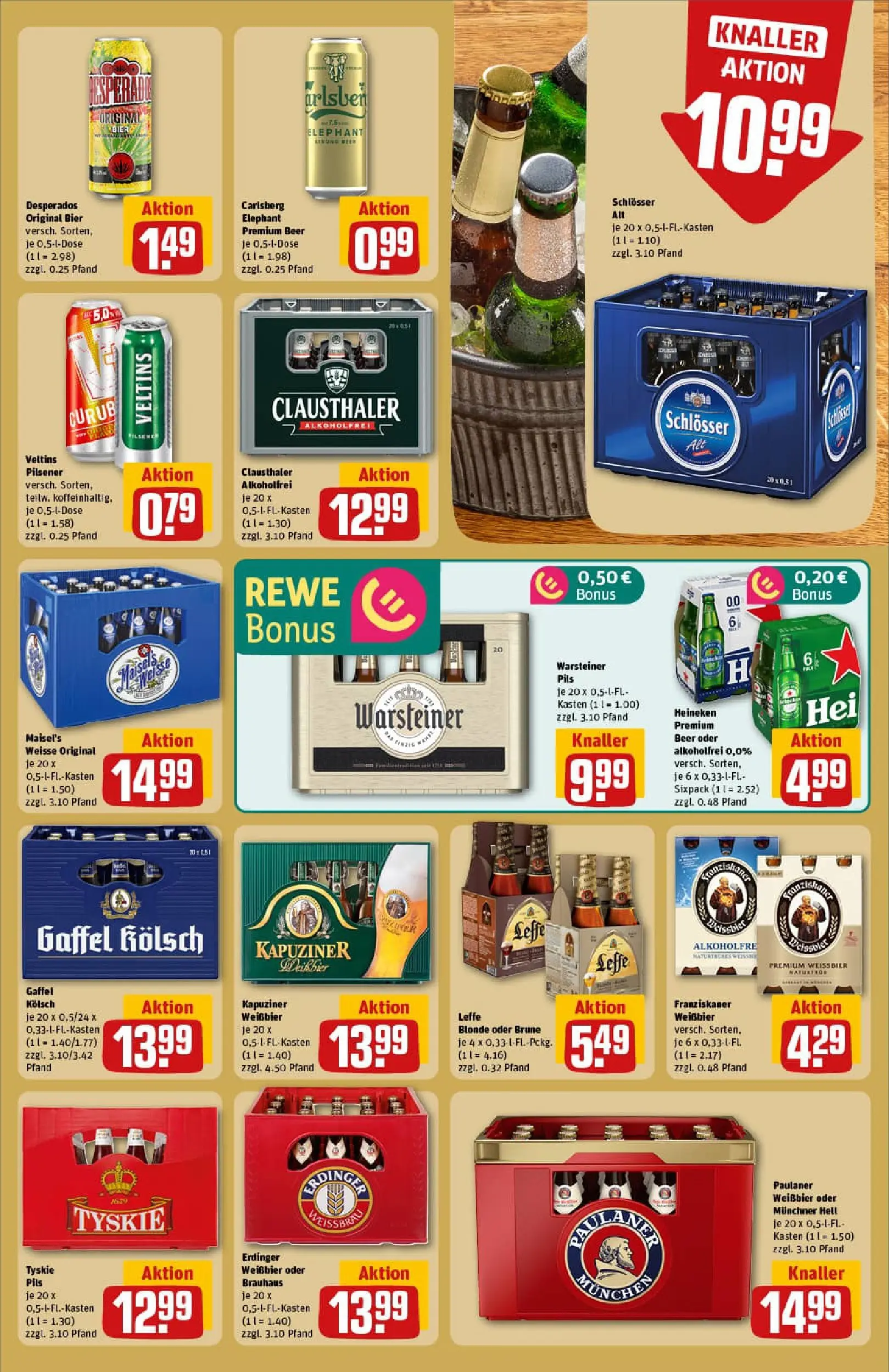 REWE Prospekt ab 10.11.2025 zum Blättern » Angebote | Seite: 23 | Produkte: Franziskaner, Bier, Weißbier, Paulaner