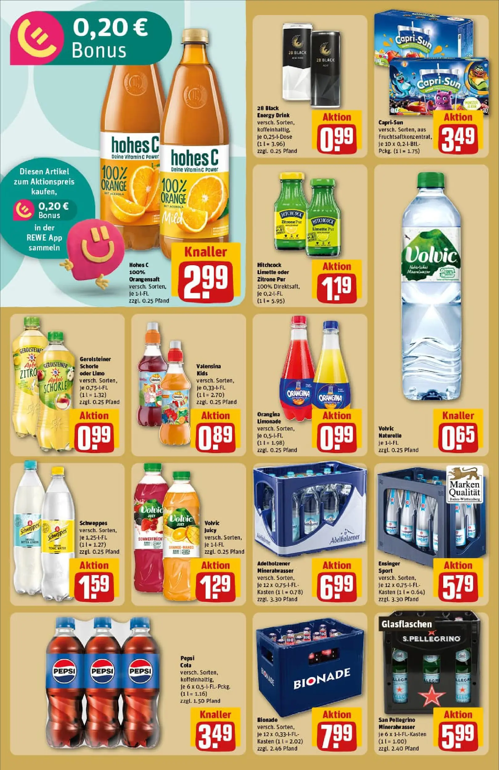 REWE Prospekt ab 10.11.2025 zum Blättern » Angebote | Seite: 20 | Produkte: Capri sun, Mineralwasser, Zitrone, Limette