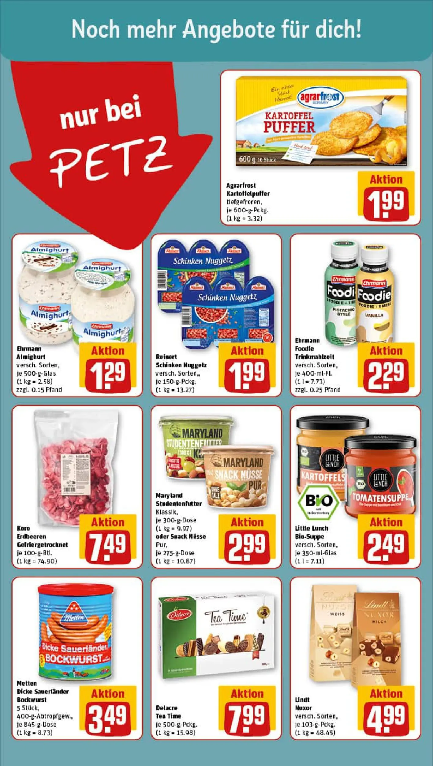 REWE Prospekt ab 10.11.2025 zum Blättern » Angebote | Seite: 14 | Produkte: Bockwurst, Ehrmann almighurt, Schinken, Nüsse