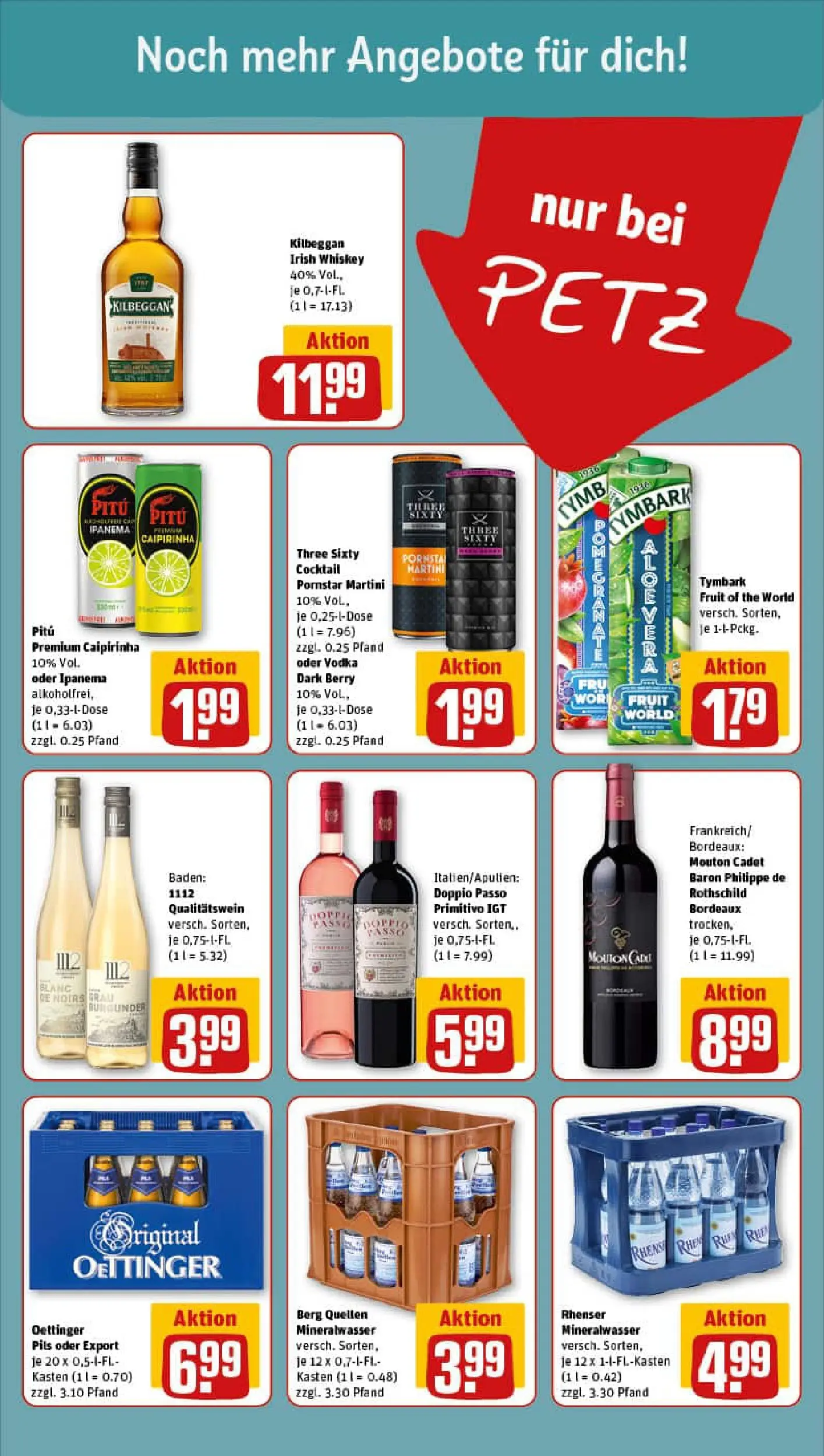 REWE Prospekt ab 10.11.2025 zum Blättern » Angebote | Seite: 15 | Produkte: Pils, Doppio passo primitivo, Doppio Passo, Vodka