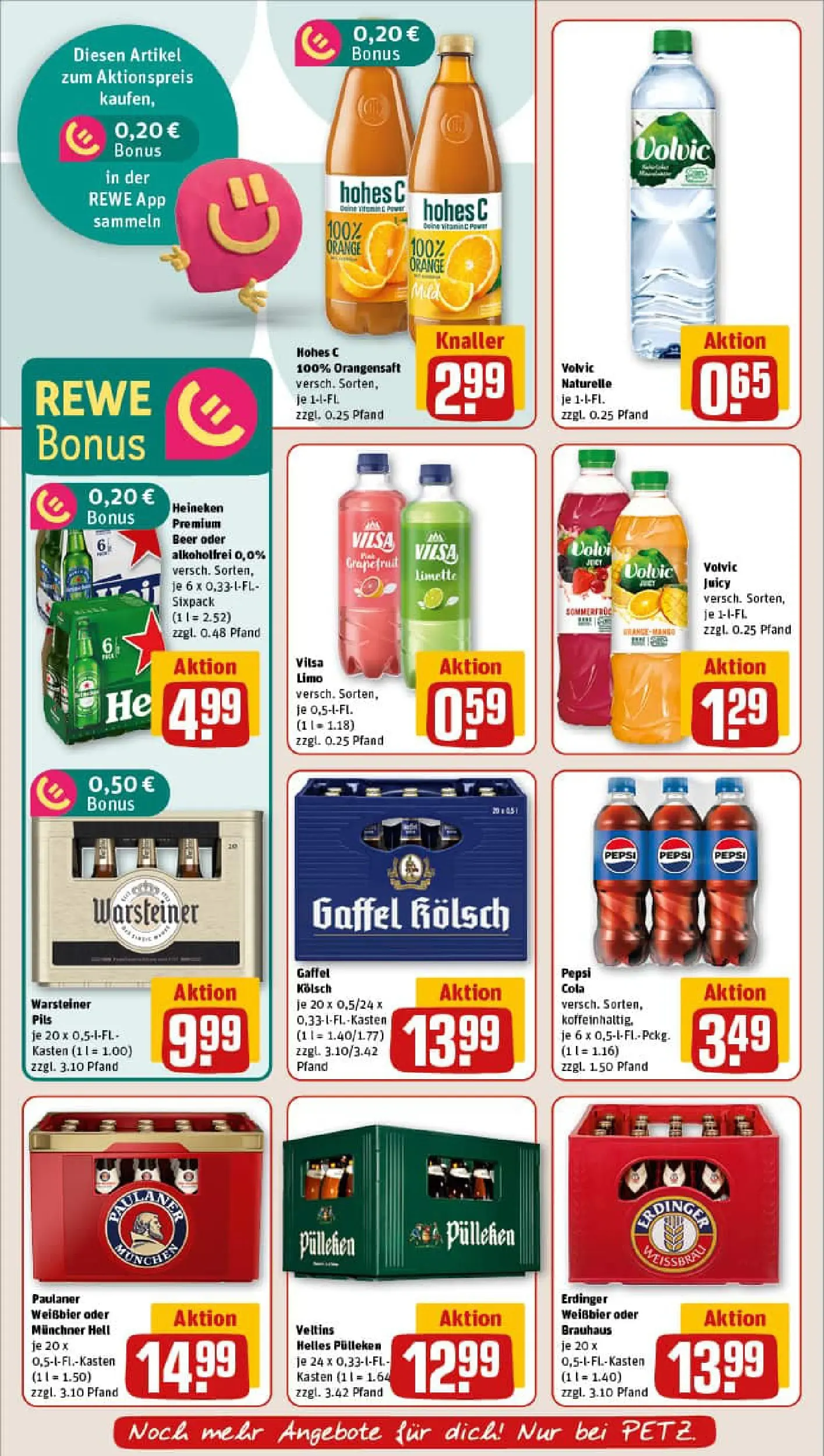 REWE Prospekt ab 10.11.2025 zum Blättern » Angebote | Seite: 16 | Produkte: Helles pulleken, Pils, Volvic, Veltins
