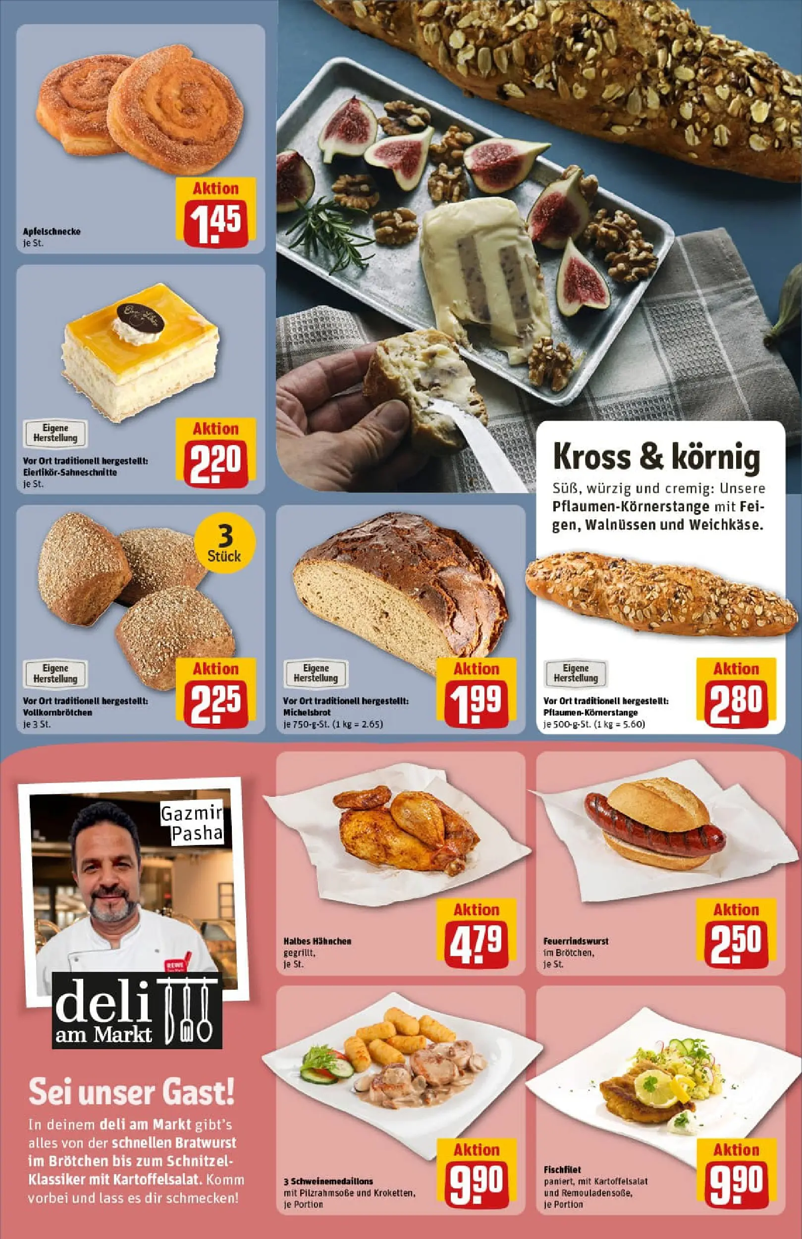 REWE Prospekt ab 10.11.2025 zum Blättern » Angebote | Seite: 13 | Produkte: Hahnchen, Bratwurst, Schnitzel