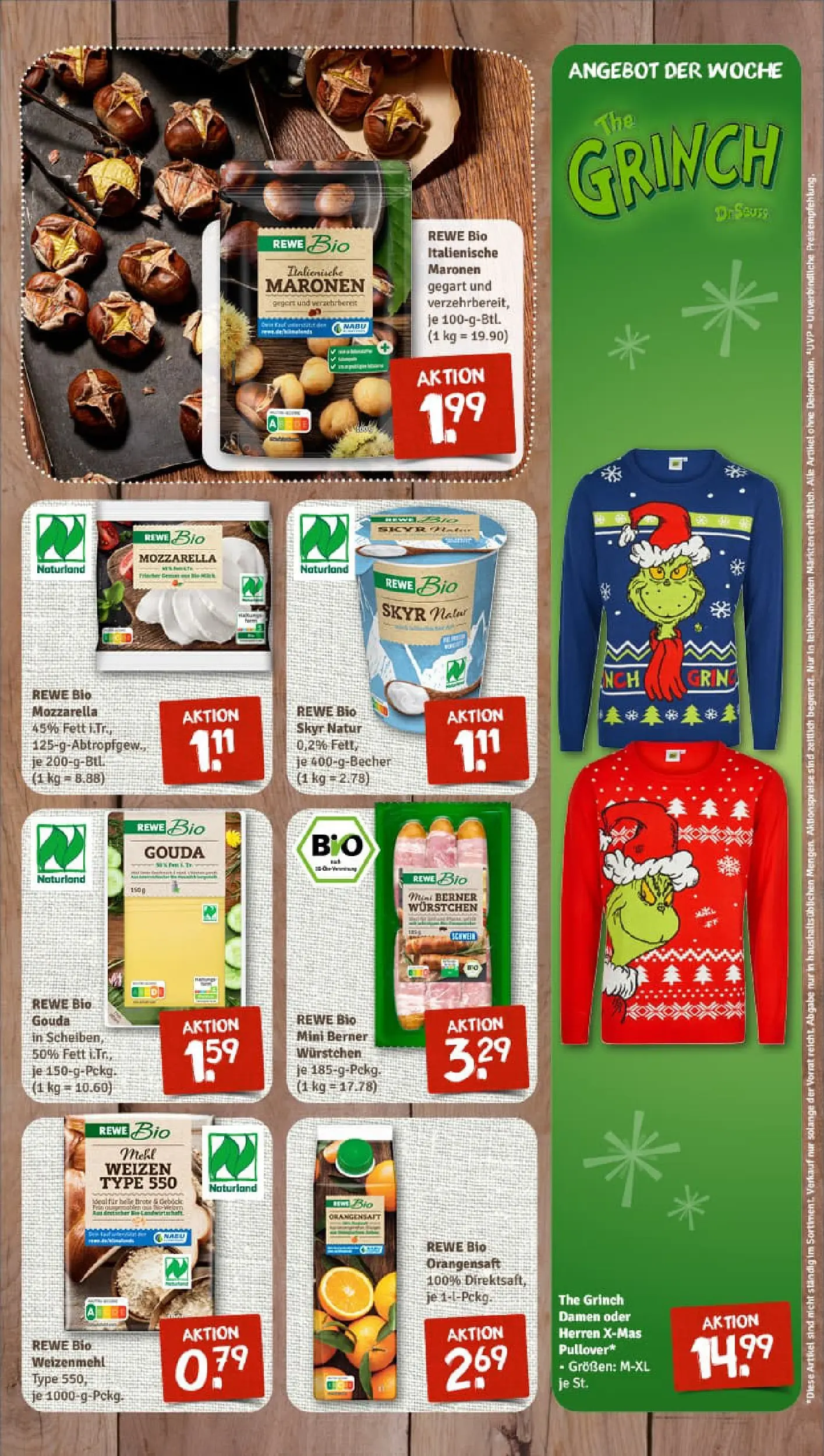 REWE Prospekt ab 10.11.2025 zum Blättern » Angebote | Seite: 7 | Produkte: Mozzarella, Gouda, Weizenmehl, Skyr