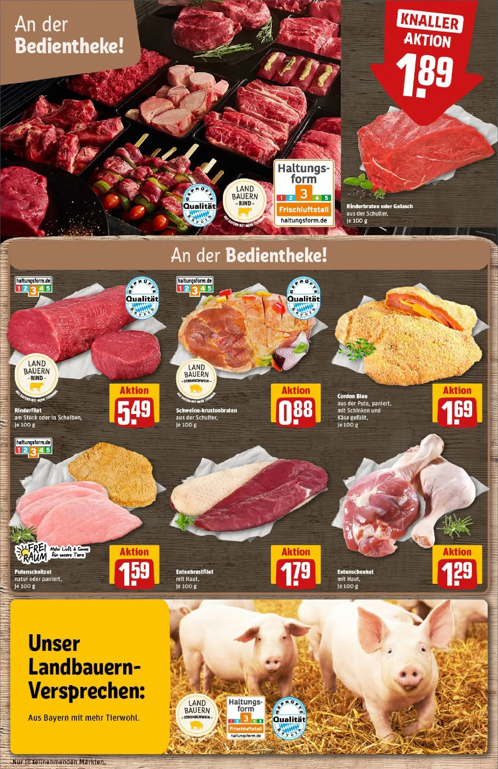 REWE Prospekt ab 10.11.2025 zum Blättern » Angebote | Seite: 10 | Produkte: Käse, Rinderfilet, Gulasch, Schinken