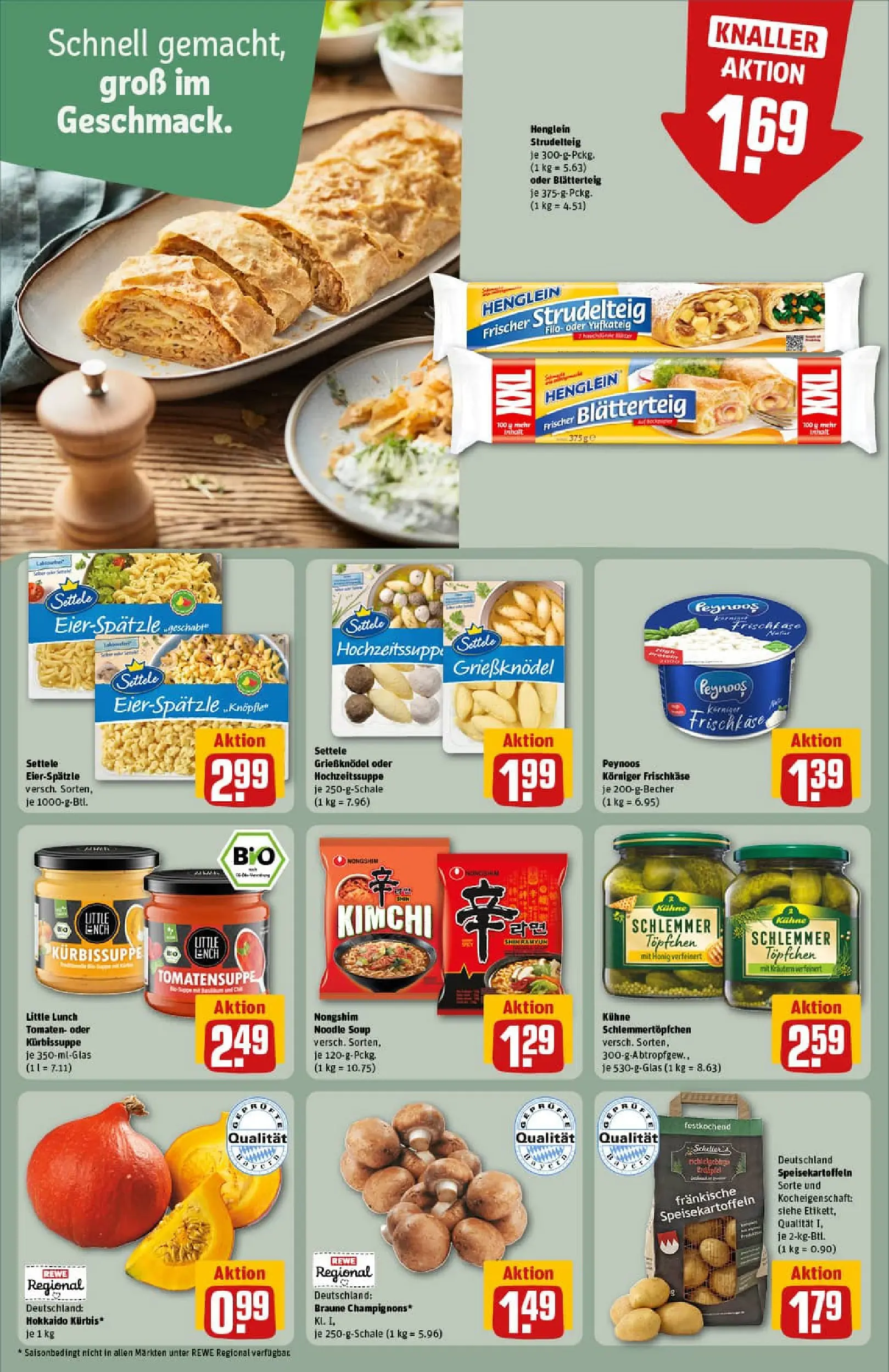 REWE Prospekt ab 10.11.2025 zum Blättern » Angebote | Seite: 20 | Produkte: Tomaten, Champignons, Kürbis, Frischkase