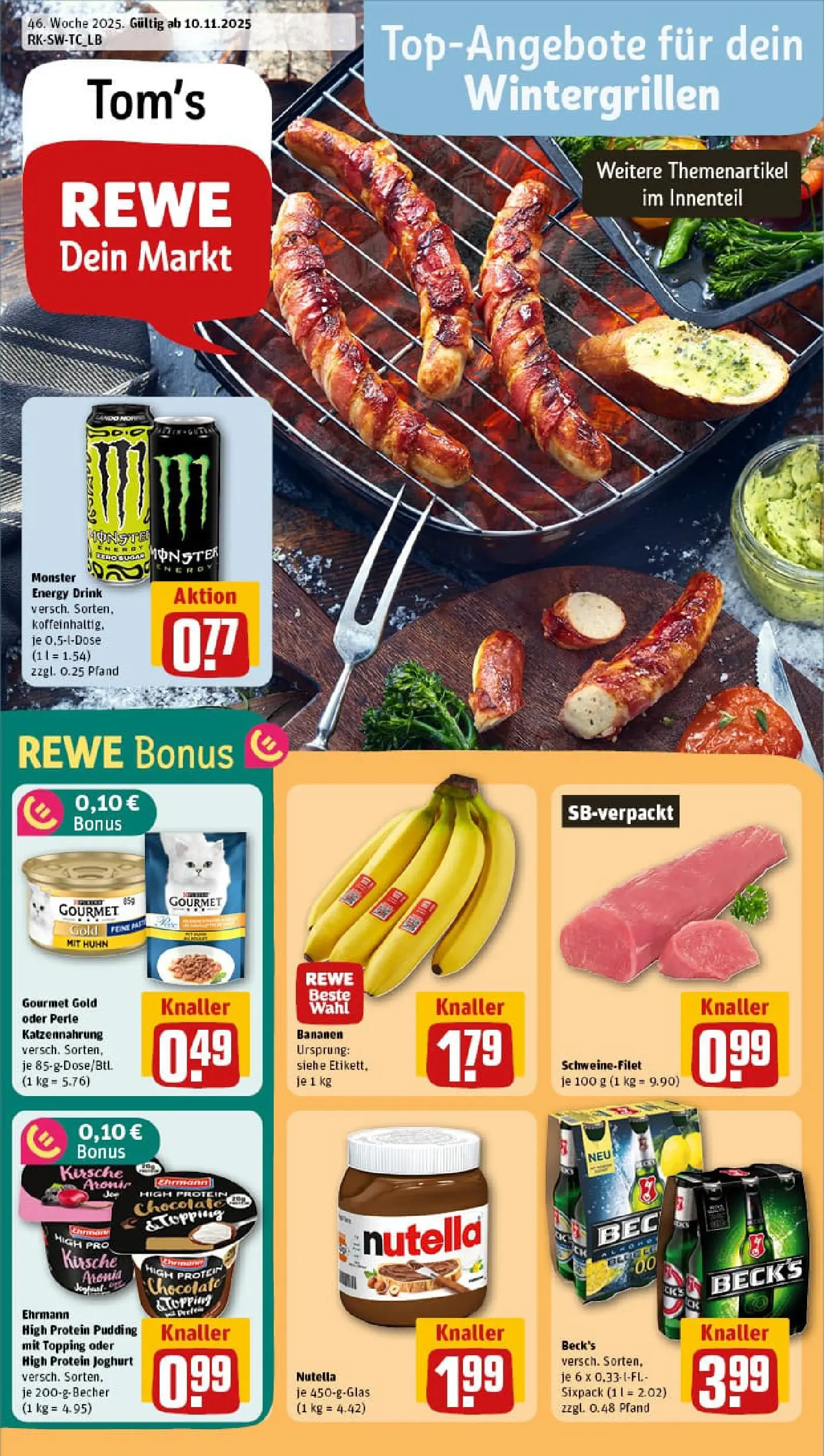 REWE Prospekt ab 10.11.2025 zum Blättern » Angebote | Seite: 1