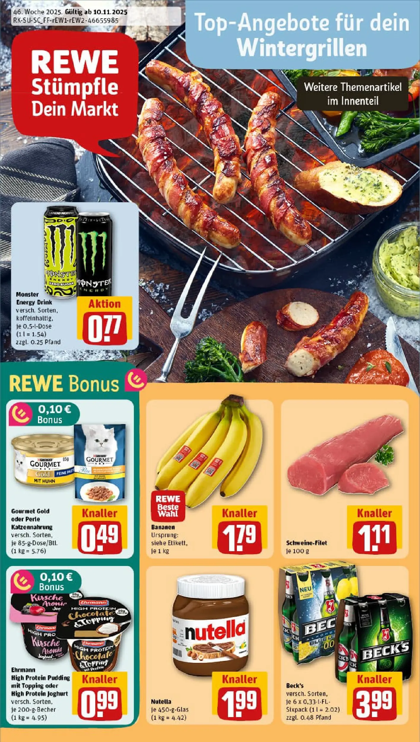 REWE Prospekt ab 09.11.2025 zum Blättern » Angebote | Seite: 1