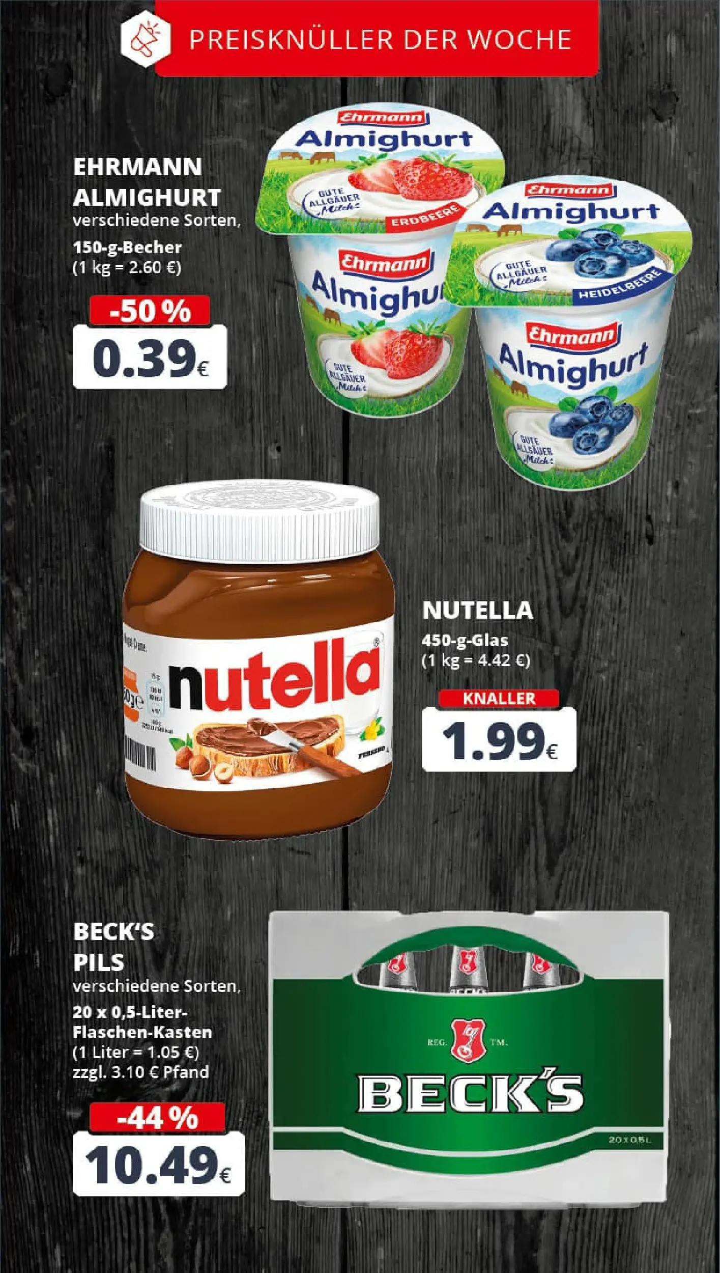 REWE Prospekt ab 10.11.2025 zum Blättern » Angebote | Seite: 4 | Produkte: Ehrmann almighurt, Pils, Nutella