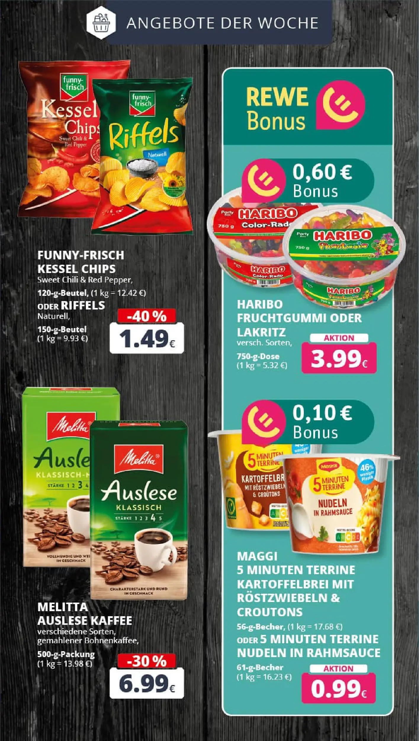 REWE Prospekt ab 10.11.2025 zum Blättern » Angebote | Seite: 8 | Produkte: Melitta, Funny frisch, Nudeln, Chips