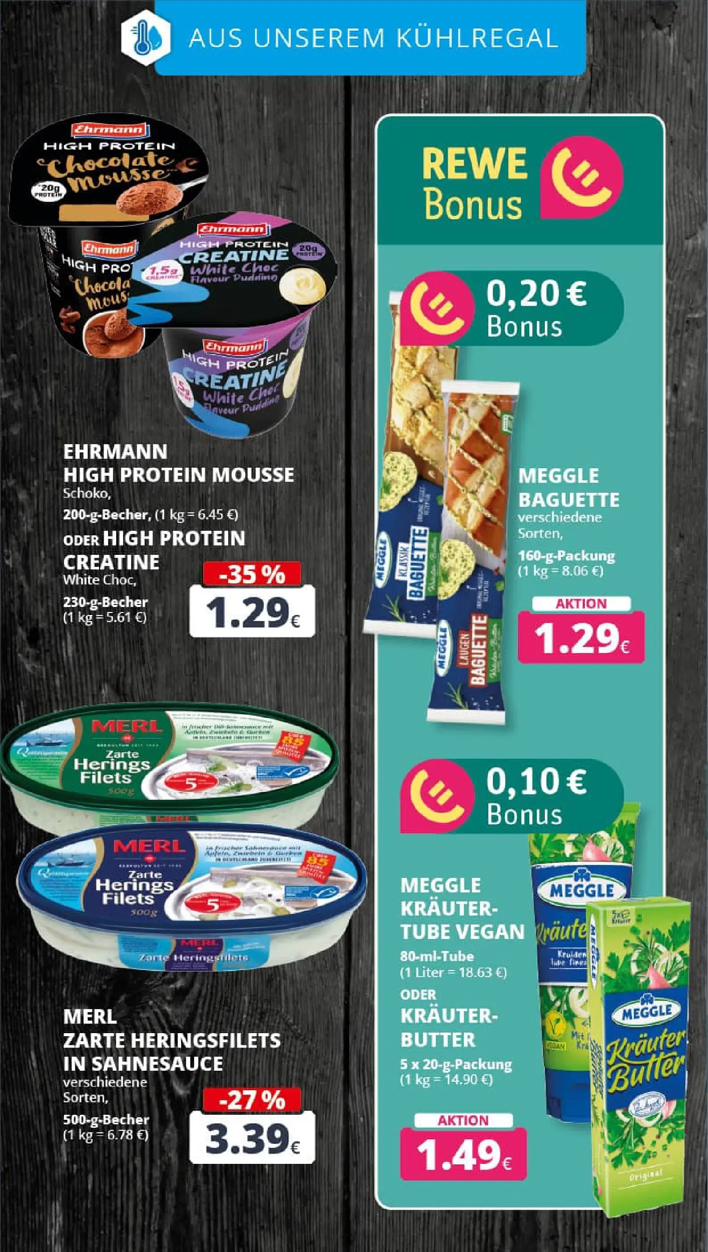 REWE Prospekt ab 10.11.2025 zum Blättern » Angebote | Seite: 17 | Produkte: Butter, Baguette, Pudding