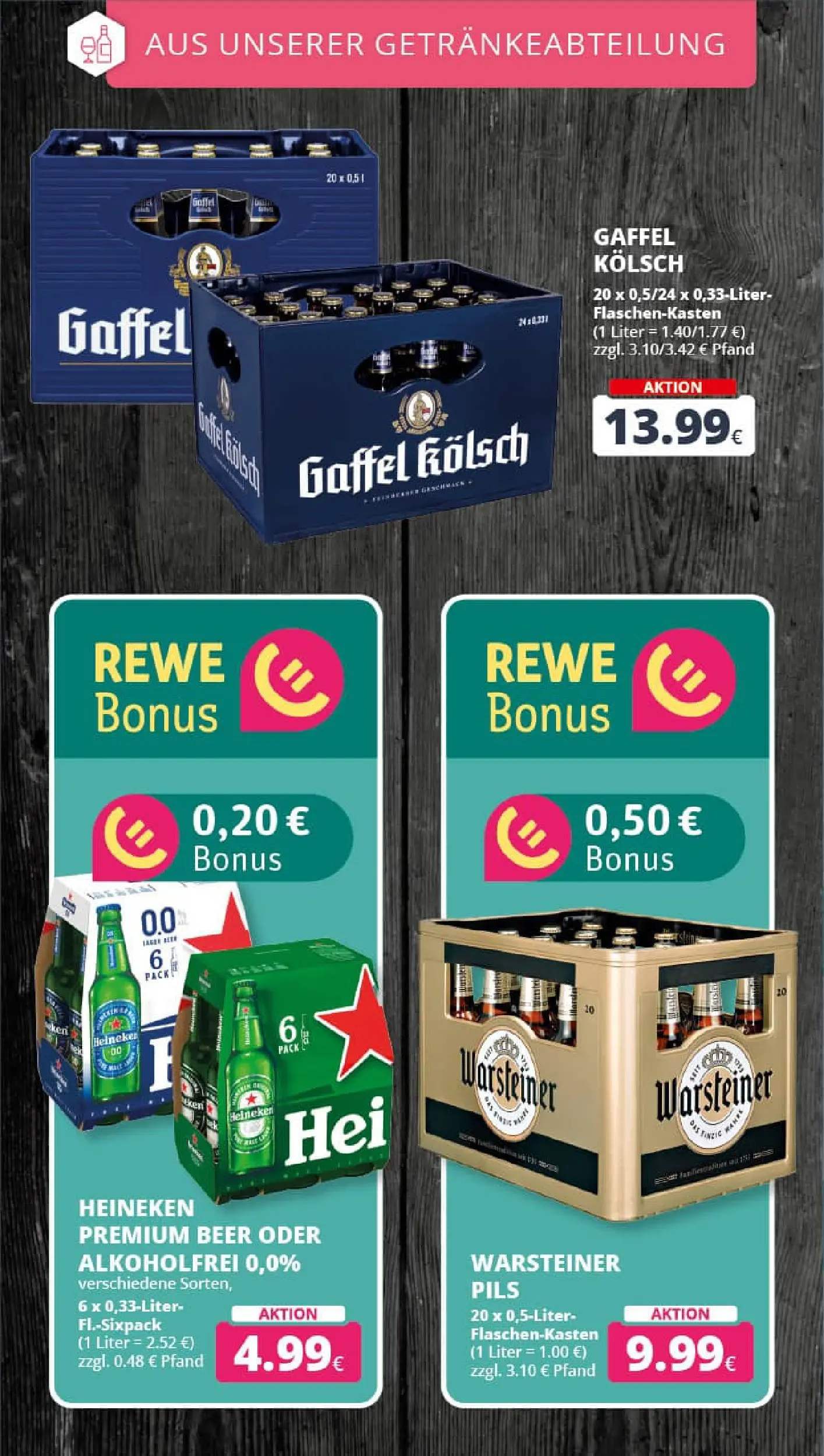 REWE Prospekt ab 10.11.2025 zum Blättern » Angebote | Seite: 19 | Produkte: Pils, Heineken, Warsteiner