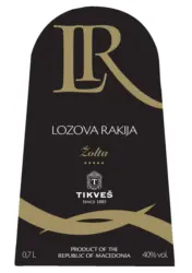 Tikves Гроздова ракия Zolta