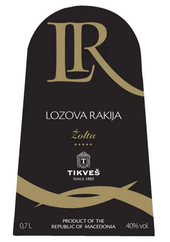 Tikves Гроздова ракия Zolta