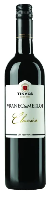 Tikvesh Червено вино Вранец&Мерло