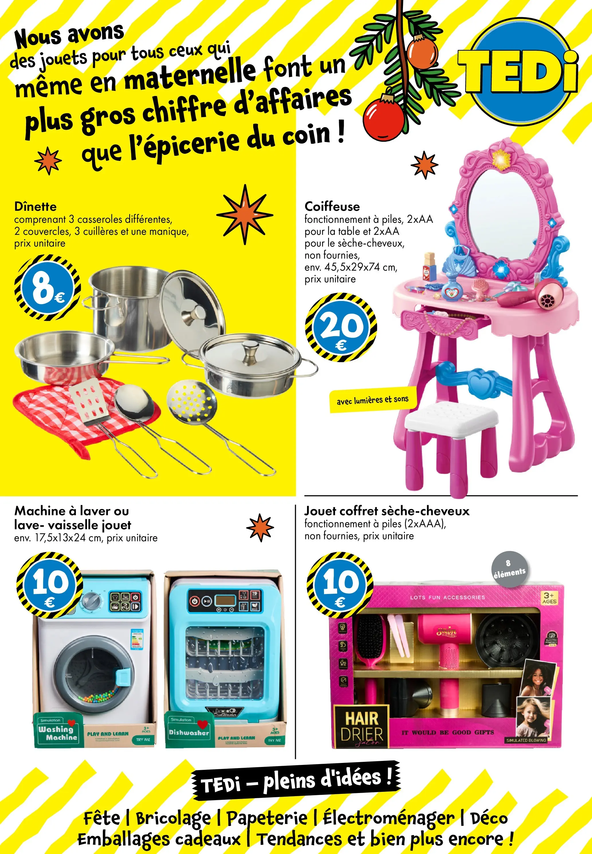 TEDi - TEDi - pleins d'idées à partir du 06/11/2025 - promo en ligne | Page: 7 | Produits: Cuillères, Machine à laver, Table, Piles