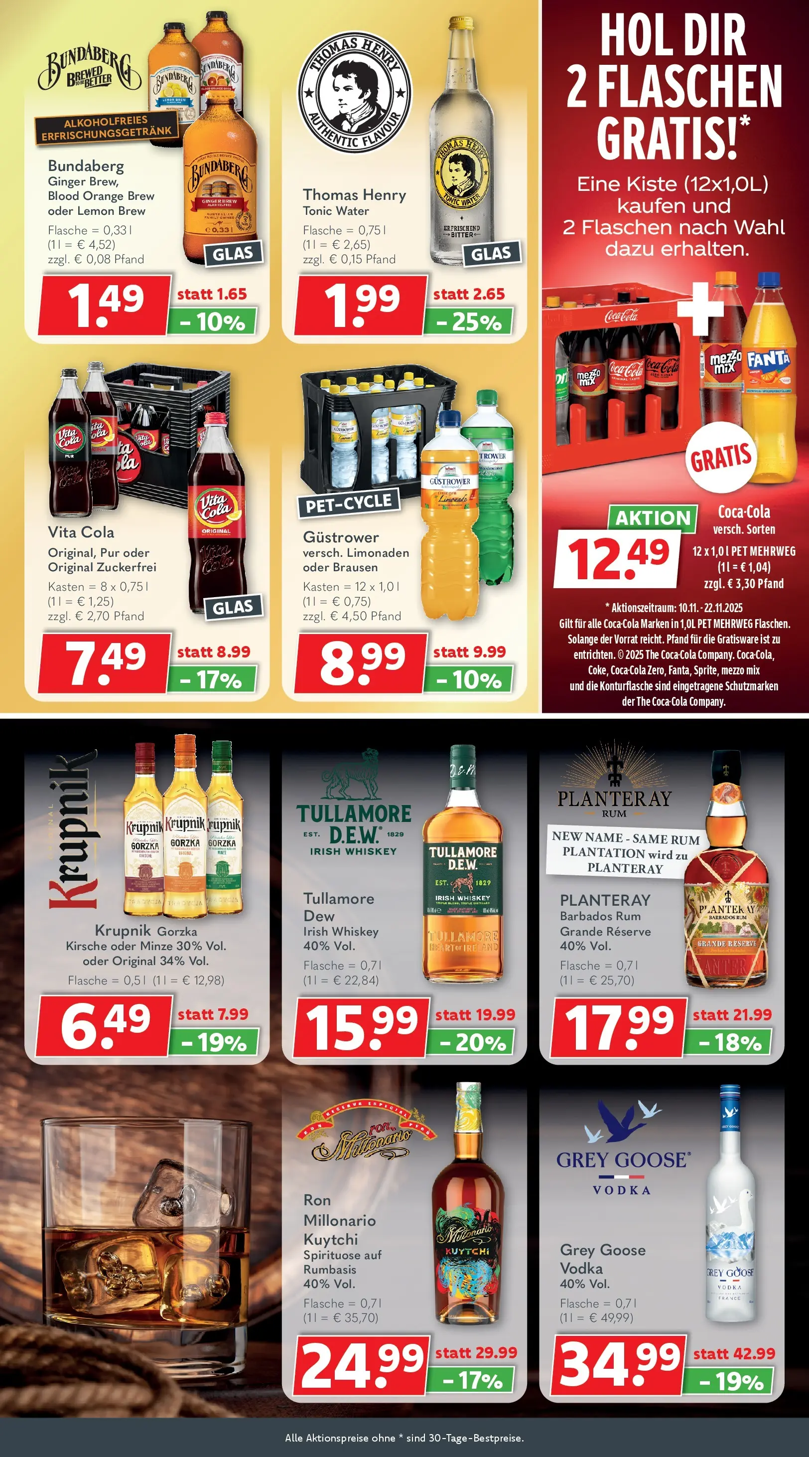 Getränkeland - Getränkeland: Getränkeangebote (ab 09.11.2025) zum Blättern | Seite: 5 | Produkte: Mezzo mix, Limonade, Vodka, Whiskey