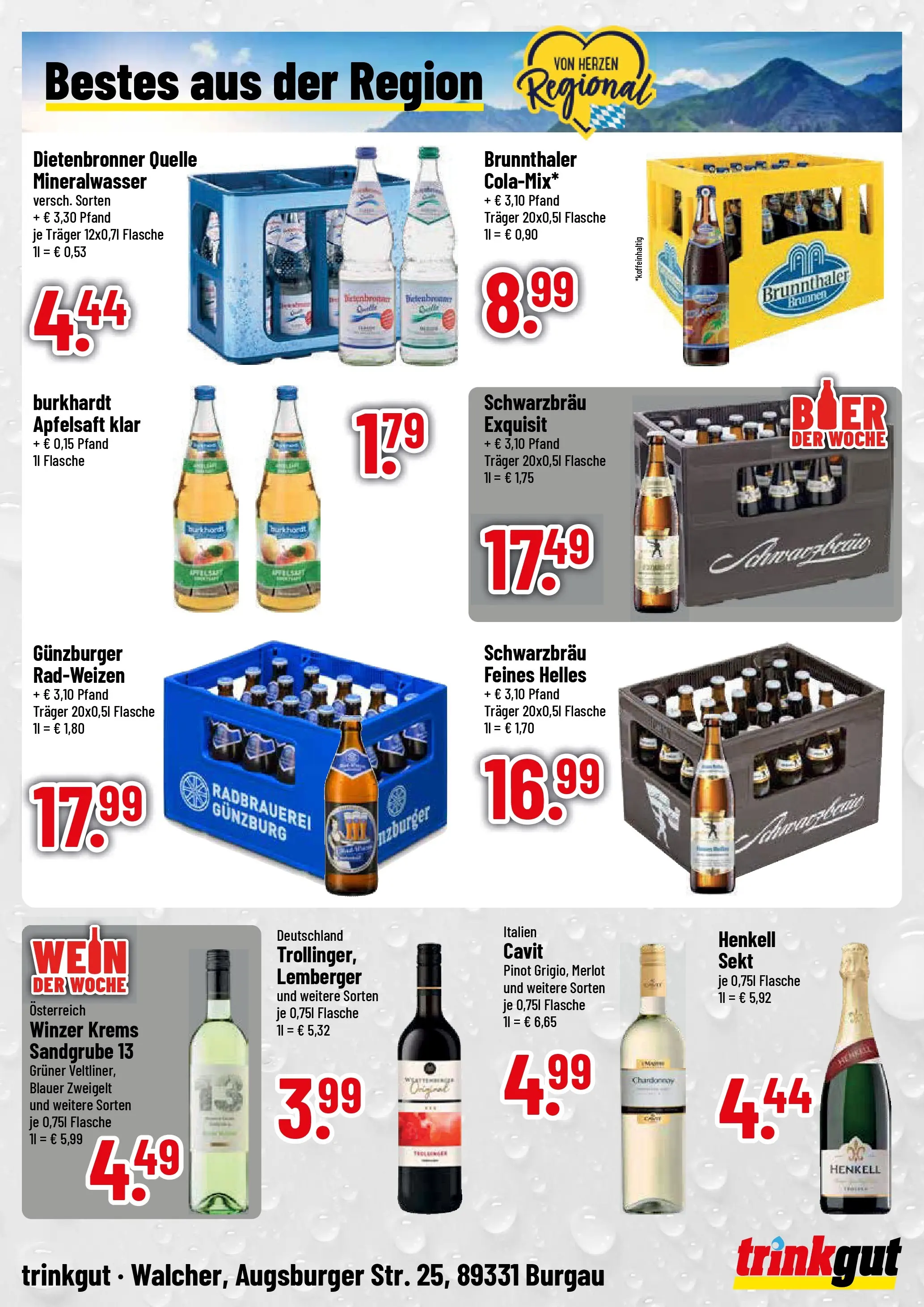 Trinkgut - trinkgut: Wochenangebote (ab 10.11.2025) » Angebote online | Seite: 4 | Produkte: Sekt, Merlot, Apfelsaft, Wein