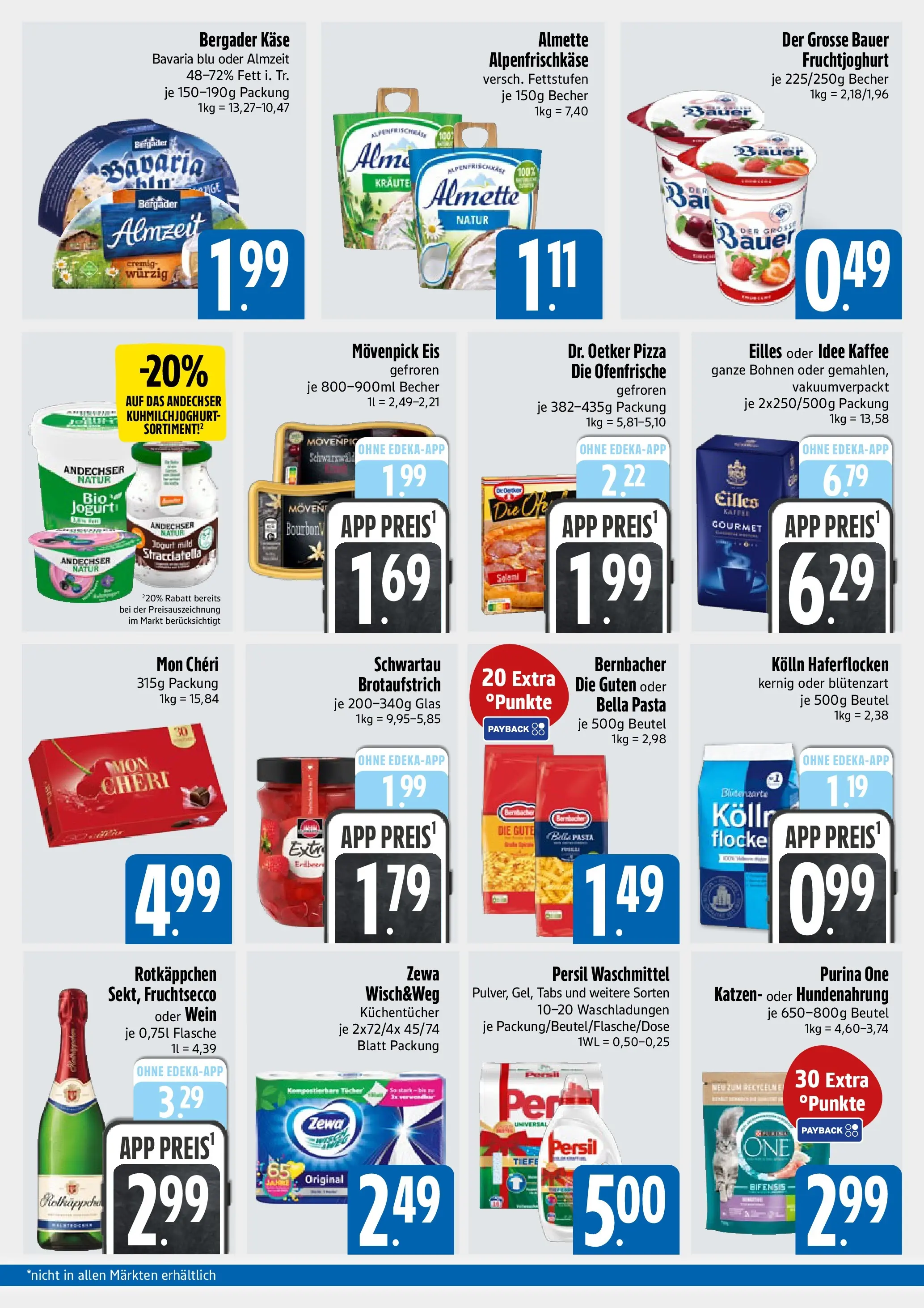 Edeka prospekt München	 (ab 09.11.2025) » Angebote Online | Seite: 2 | Produkte: Kolln haferflocken, Fruchtsecco, Movenpick eis, Pasta