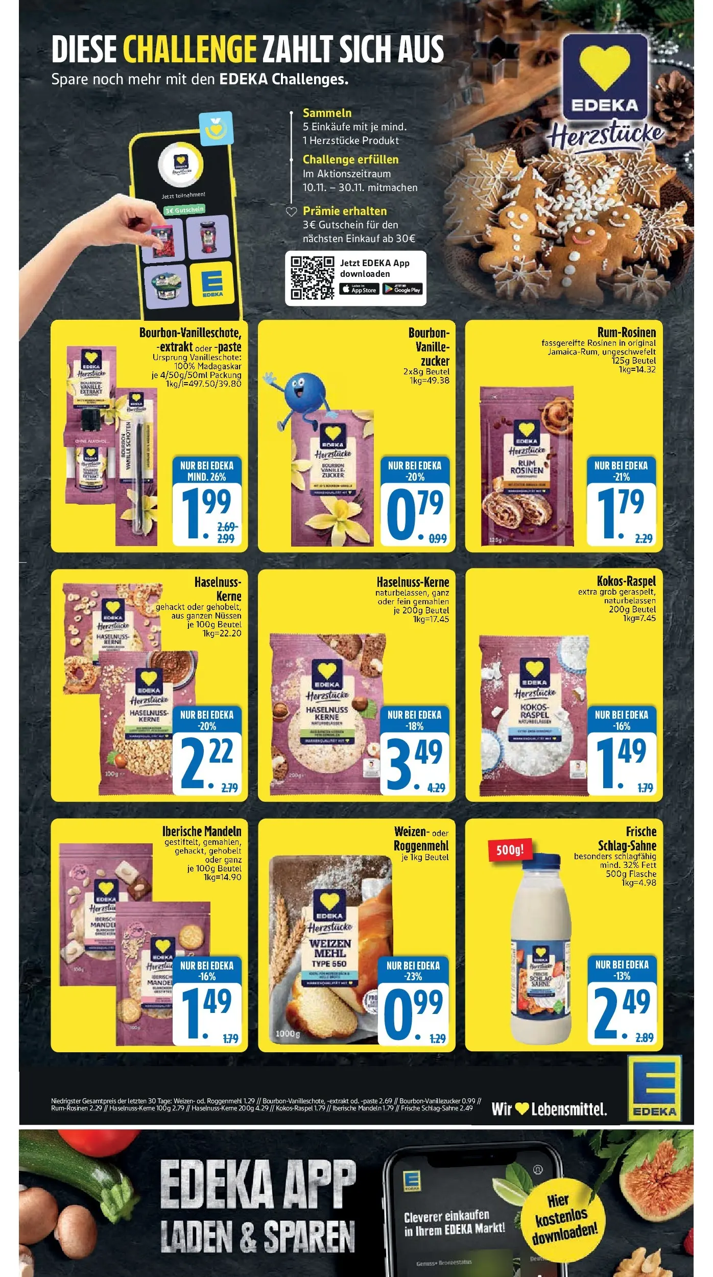 Edeka prospekt Murnau	 (ab 09.11.2025) » Angebote Online | Seite: 2 | Produkte: Mehl, Mandeln, Rosinen, Bourbon