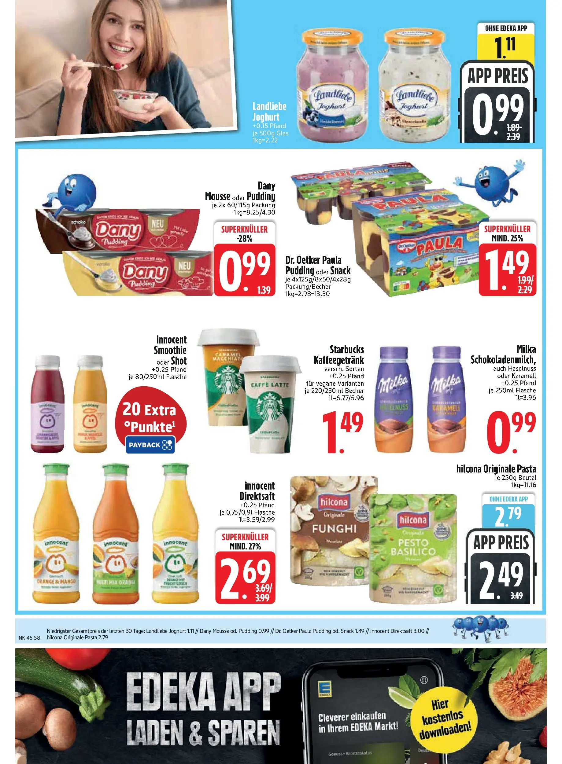 Edeka prospekt Murnau	 (ab 09.11.2025) » Angebote Online | Seite: 10 | Produkte: Joghurt, Starbucks, Milka, Pasta