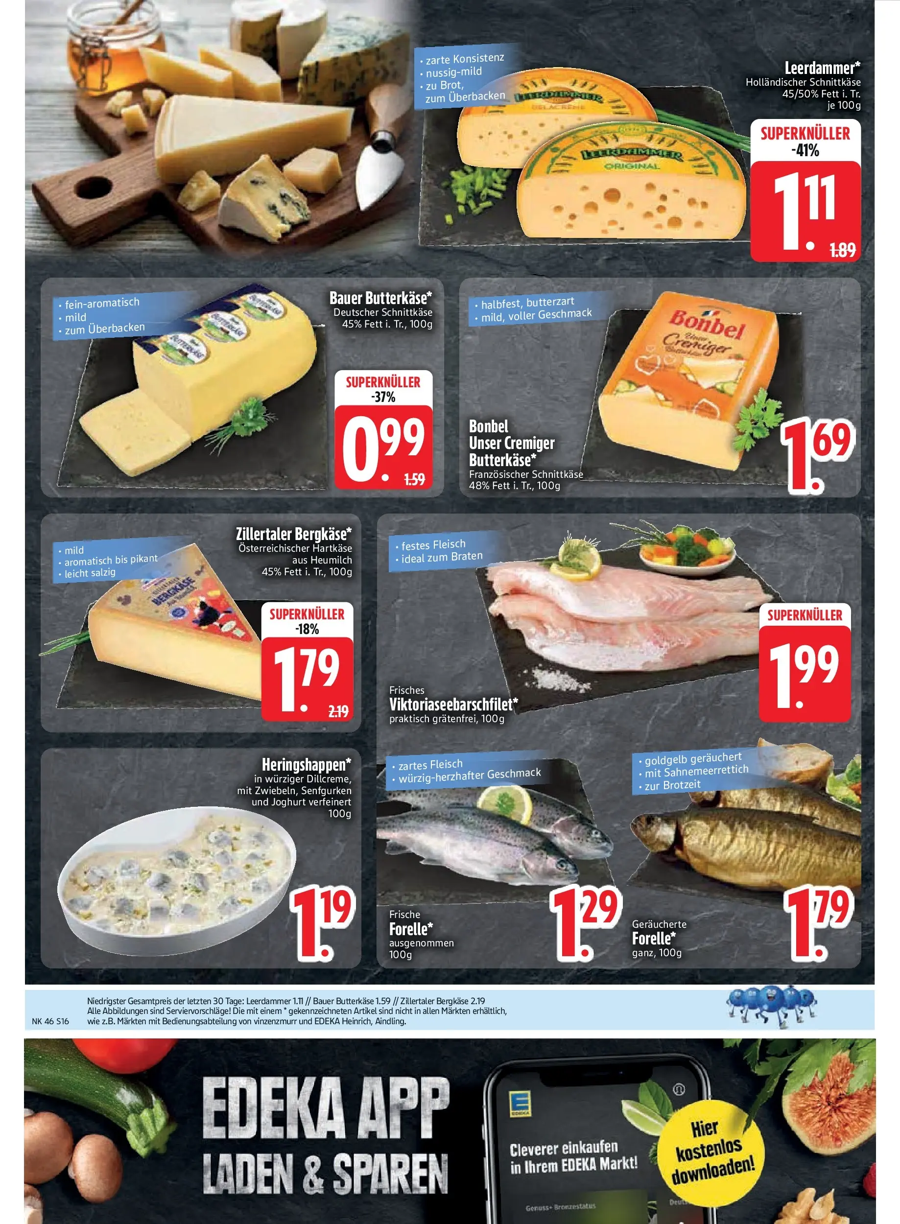 Edeka prospekt Murnau	 (ab 09.11.2025) » Angebote Online | Seite: 18 | Produkte: Joghurt, Leerdammer, Fleisch