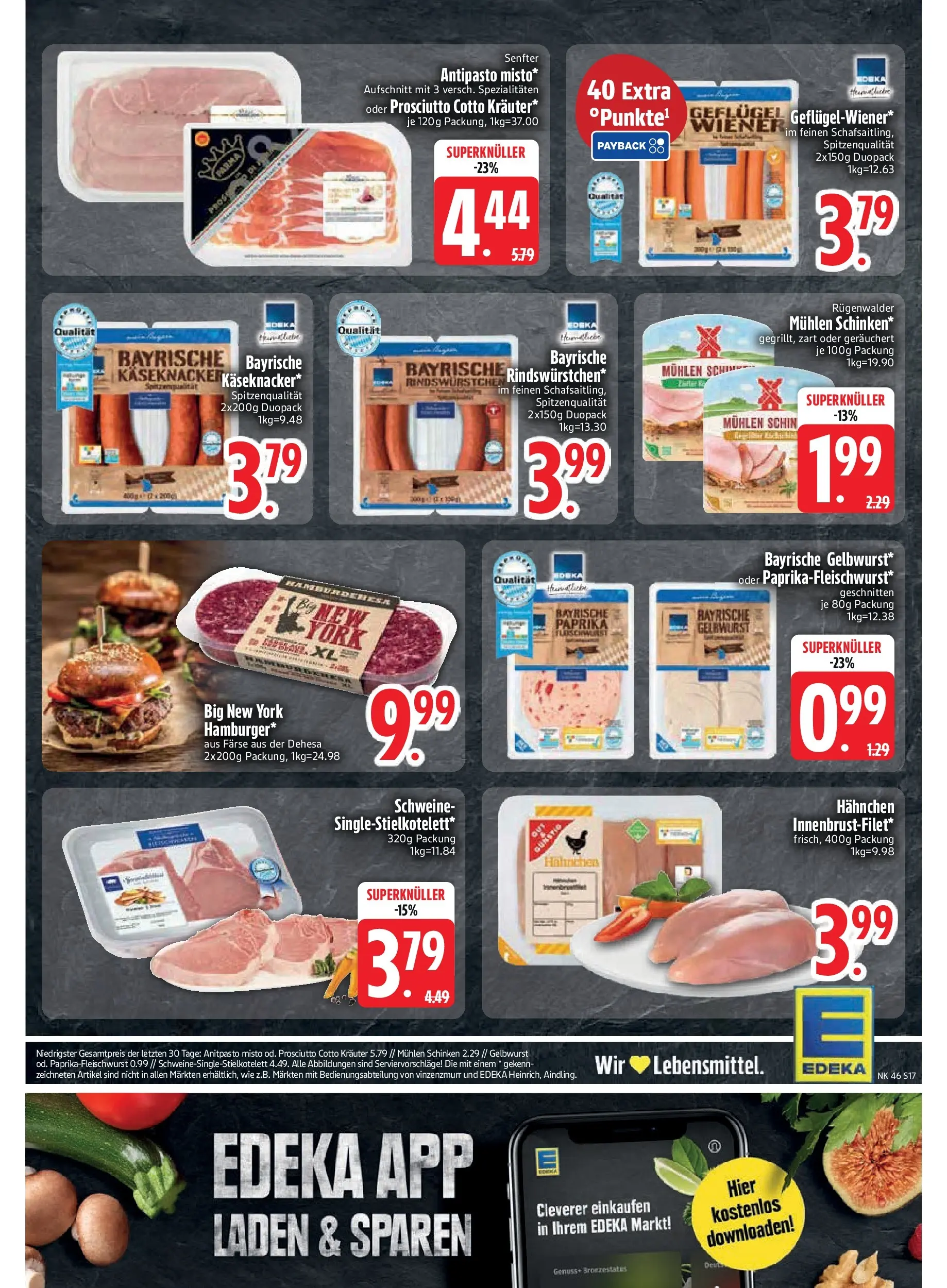 Edeka prospekt Murnau	 (ab 09.11.2025) » Angebote Online | Seite: 19 | Produkte: Hahnchen, Paprika, Schinken