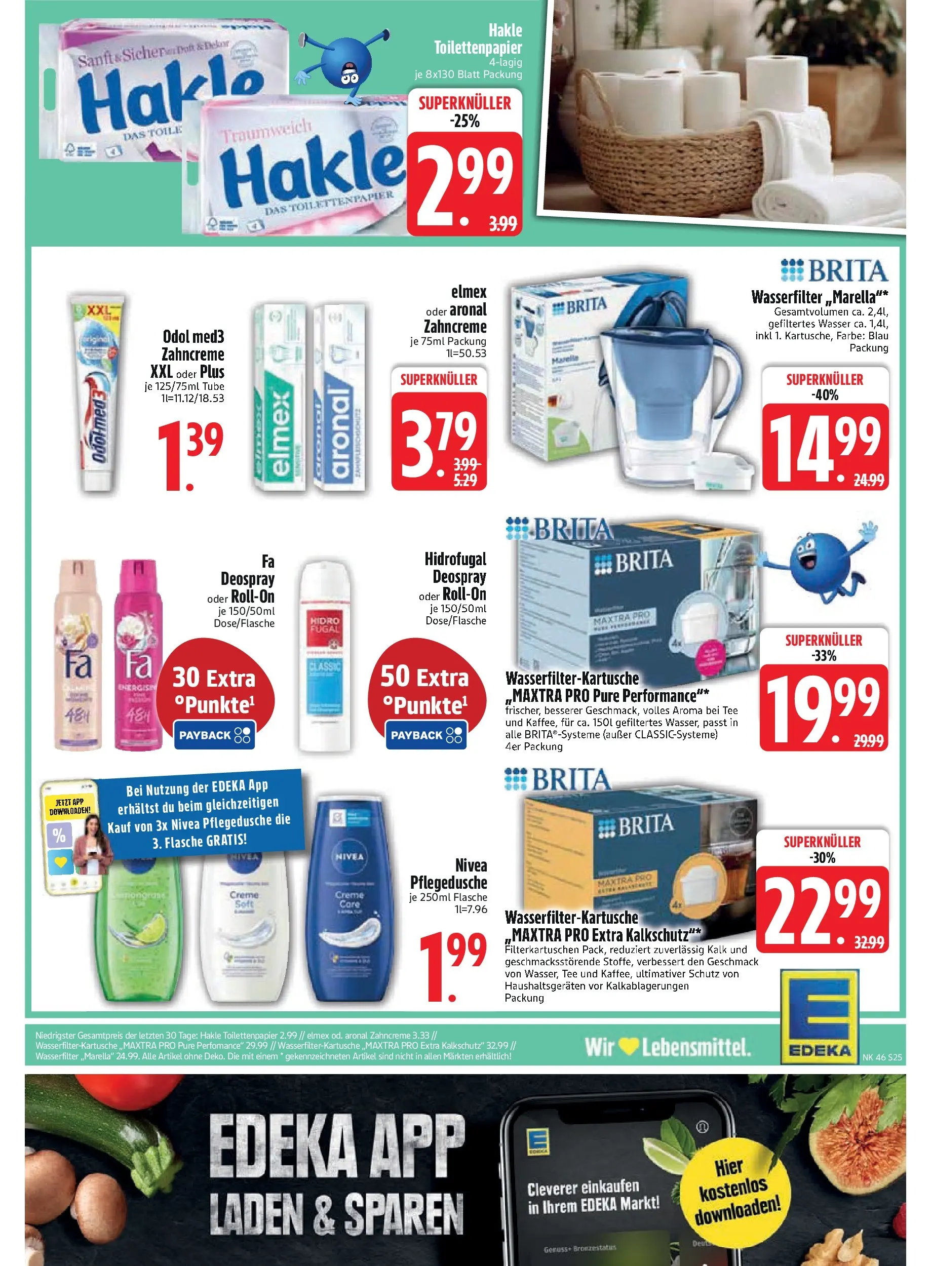 Edeka prospekt Murnau	 (ab 09.11.2025) » Angebote Online | Seite: 27 | Produkte: Deodorant, Wasser, Deospray, Tee