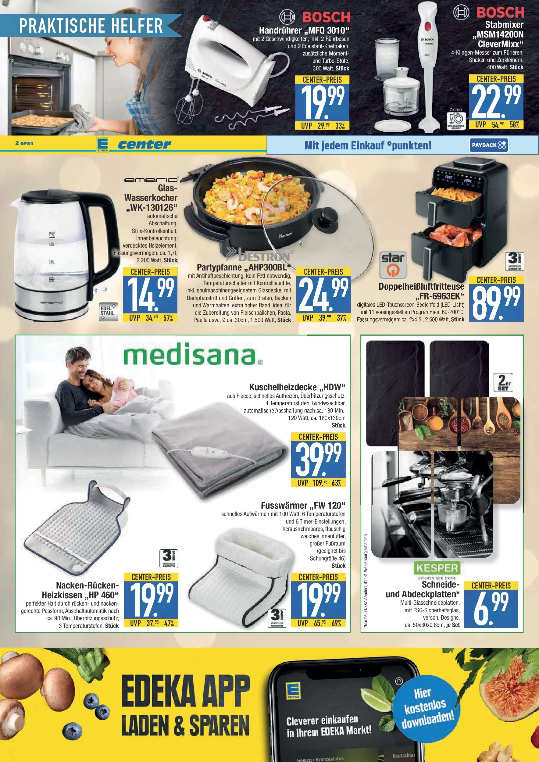 Edeka prospekt Weißenburg	 (ab 09.11.2025) » Angebote Online | Seite: 18 | Produkte: Bosch, Wasserkocher, Rührbesen, Heizkissen