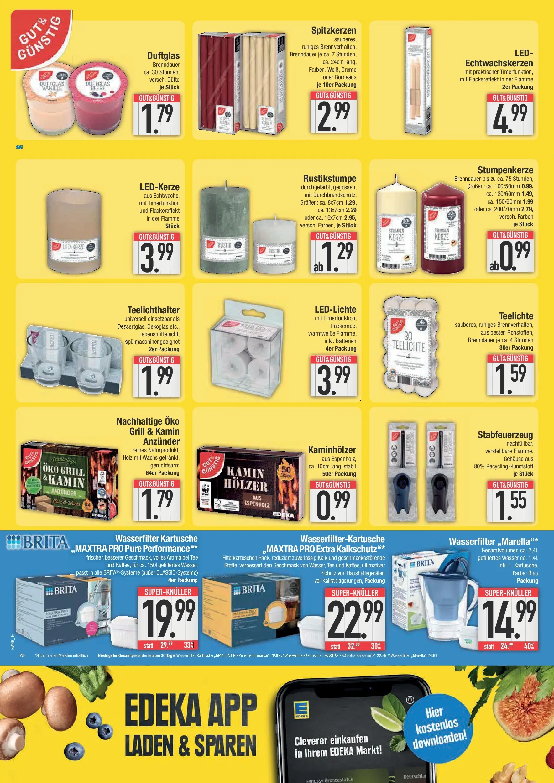 Edeka prospekt Piding	 (ab 09.11.2025) » Angebote Online | Seite: 16 | Produkte: Grill, Kamin, Batterien, Creme