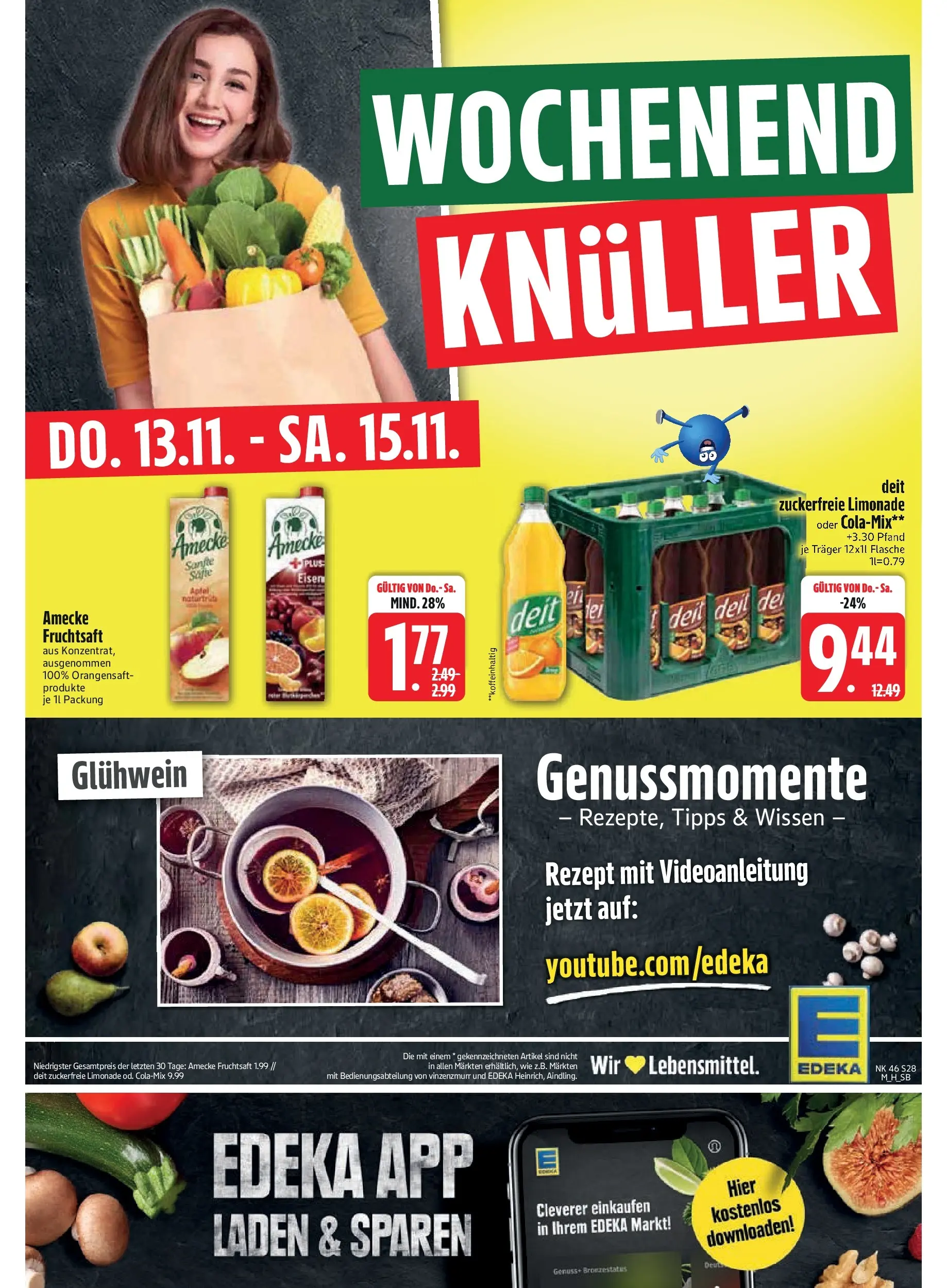 Edeka prospekt Murnau	 (ab 09.11.2025) » Angebote Online | Seite: 30 | Produkte: Limonade, Orangensaft, Fruchtsaft