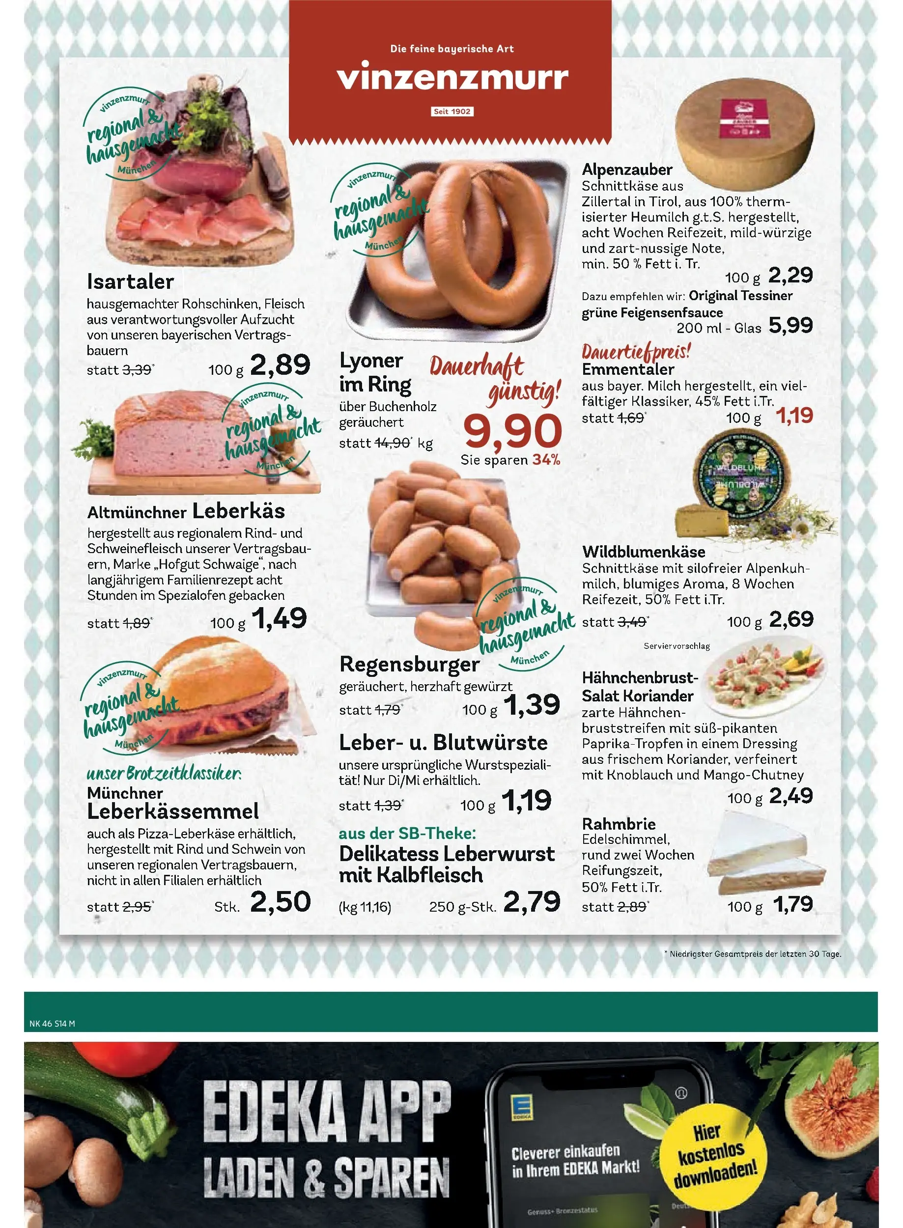 Edeka prospekt Murnau	 (ab 09.11.2025) » Angebote Online | Seite: 16 | Produkte: Hahnchen, Dressing, Knoblauch, Salat