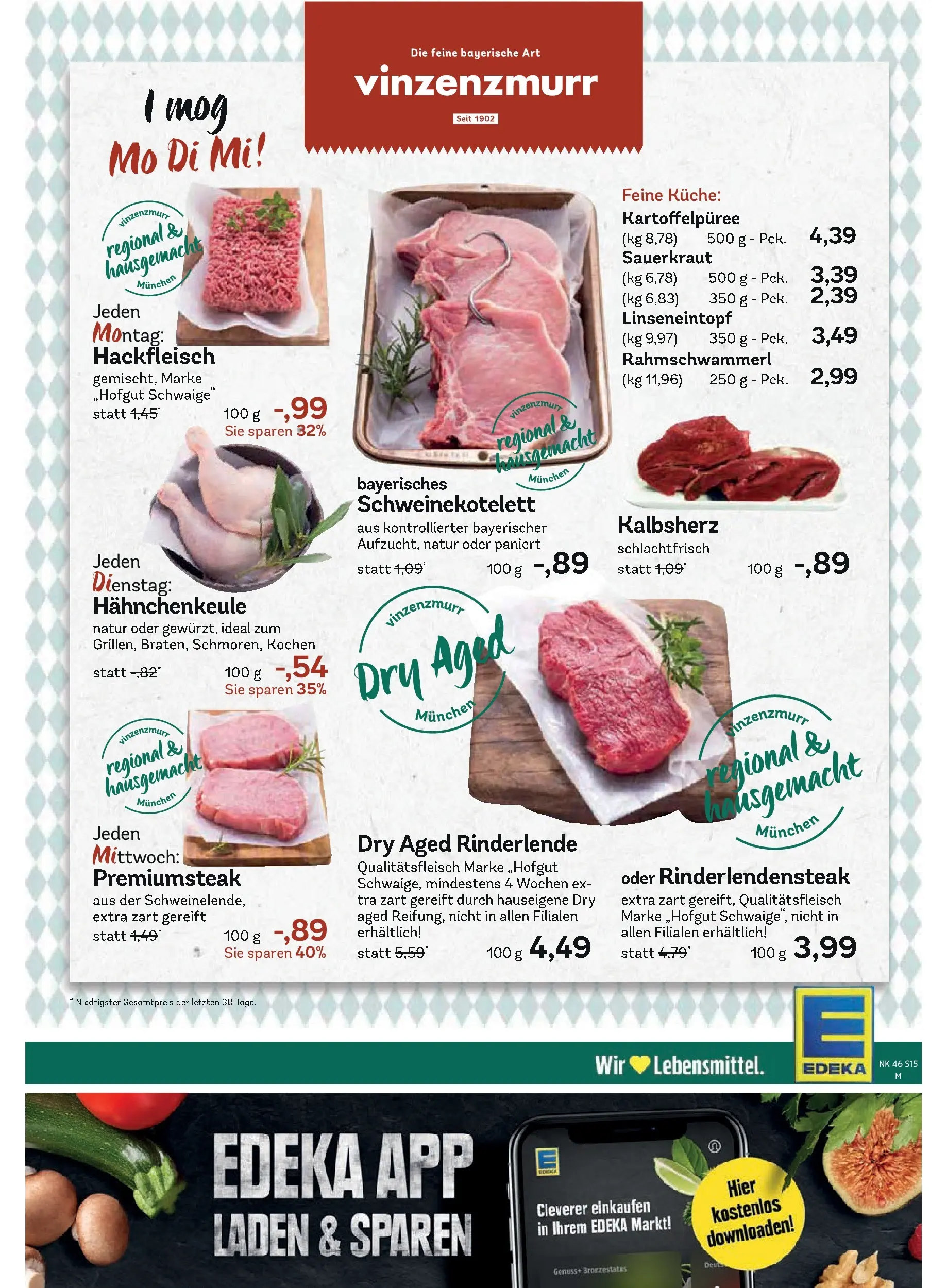 Edeka prospekt Murnau	 (ab 09.11.2025) » Angebote Online | Seite: 17 | Produkte: Küche, Hackfleisch