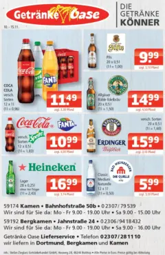 Entdecke - Getränke Oase: Getränkeangebote ab 09.11.2025 gültig