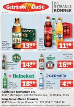 Entdecke - Getränke Oase: Getränkeangebote ab 09.11.2025 gültig