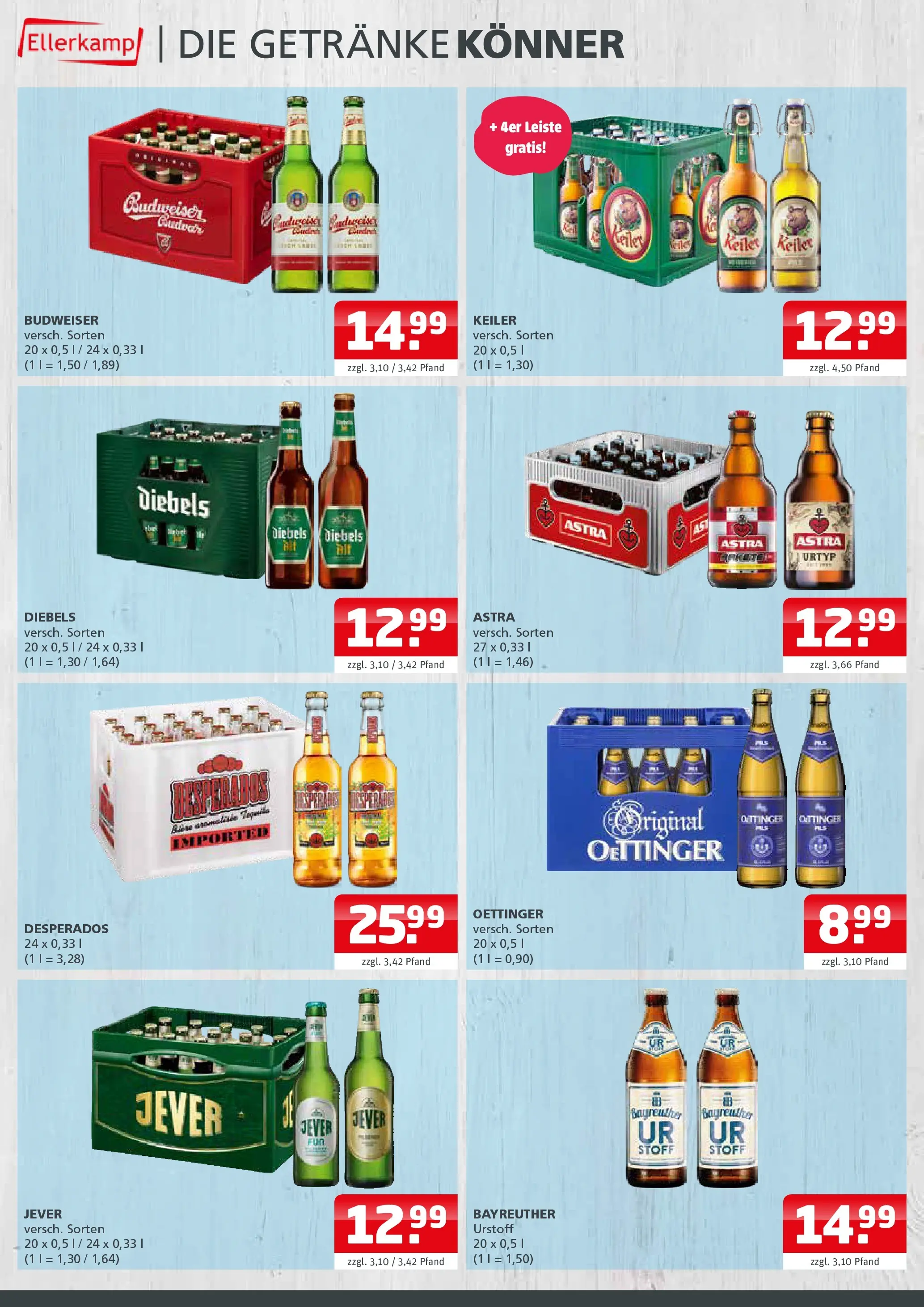 Entdecke - Getränke Ellerkamp: Getränkeangebote (ab 09.11.2025) zum Blättern | Seite: 2 | Produkte: Pils, Jever, Desperados, Diebels