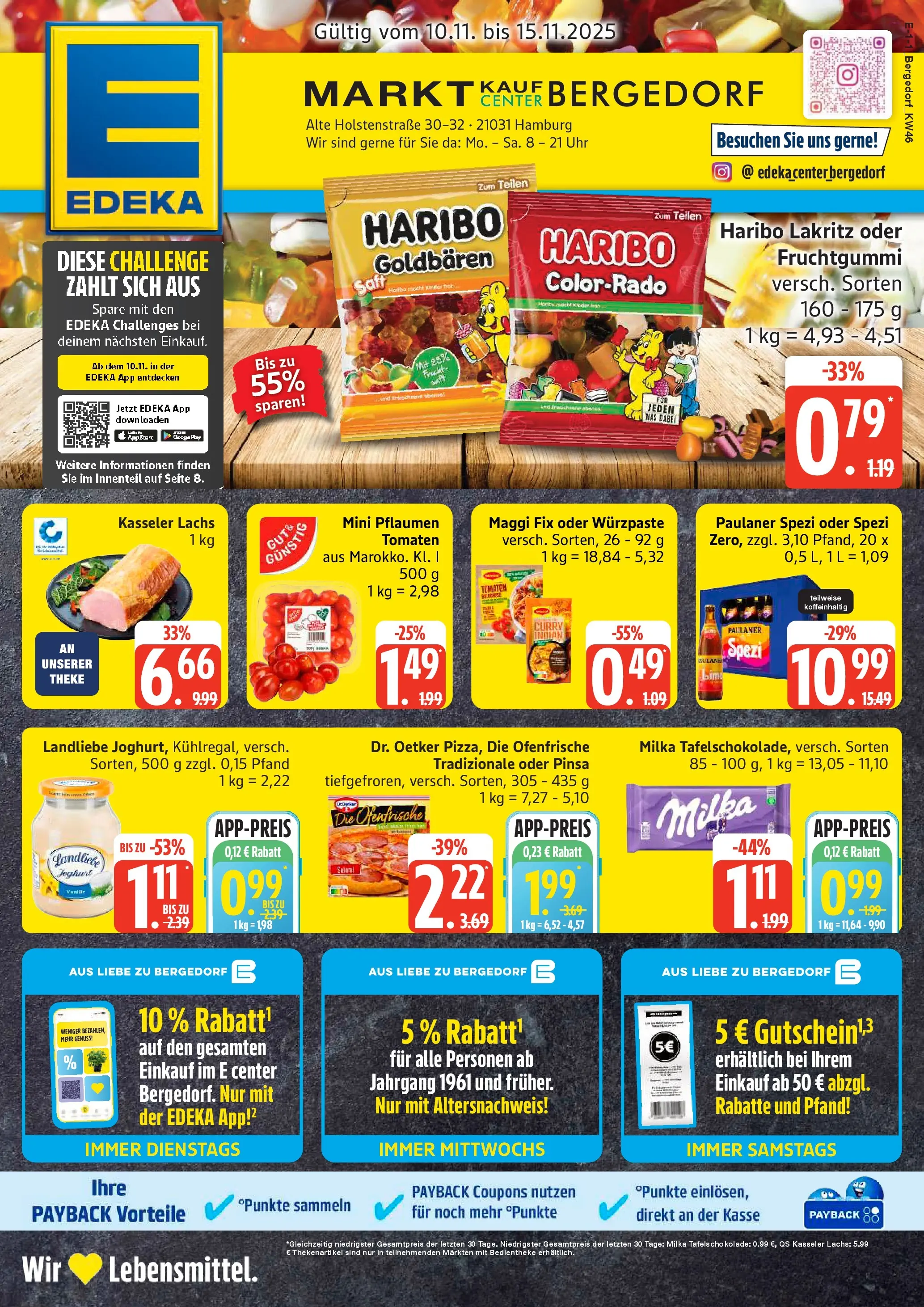 Edeka prospekt Hamburg	 (ab 10.11.2025) » Angebote Online | Seite: 1 | Produkte: Tomaten, Ofenfrische, Pizza, Fruchtsaft