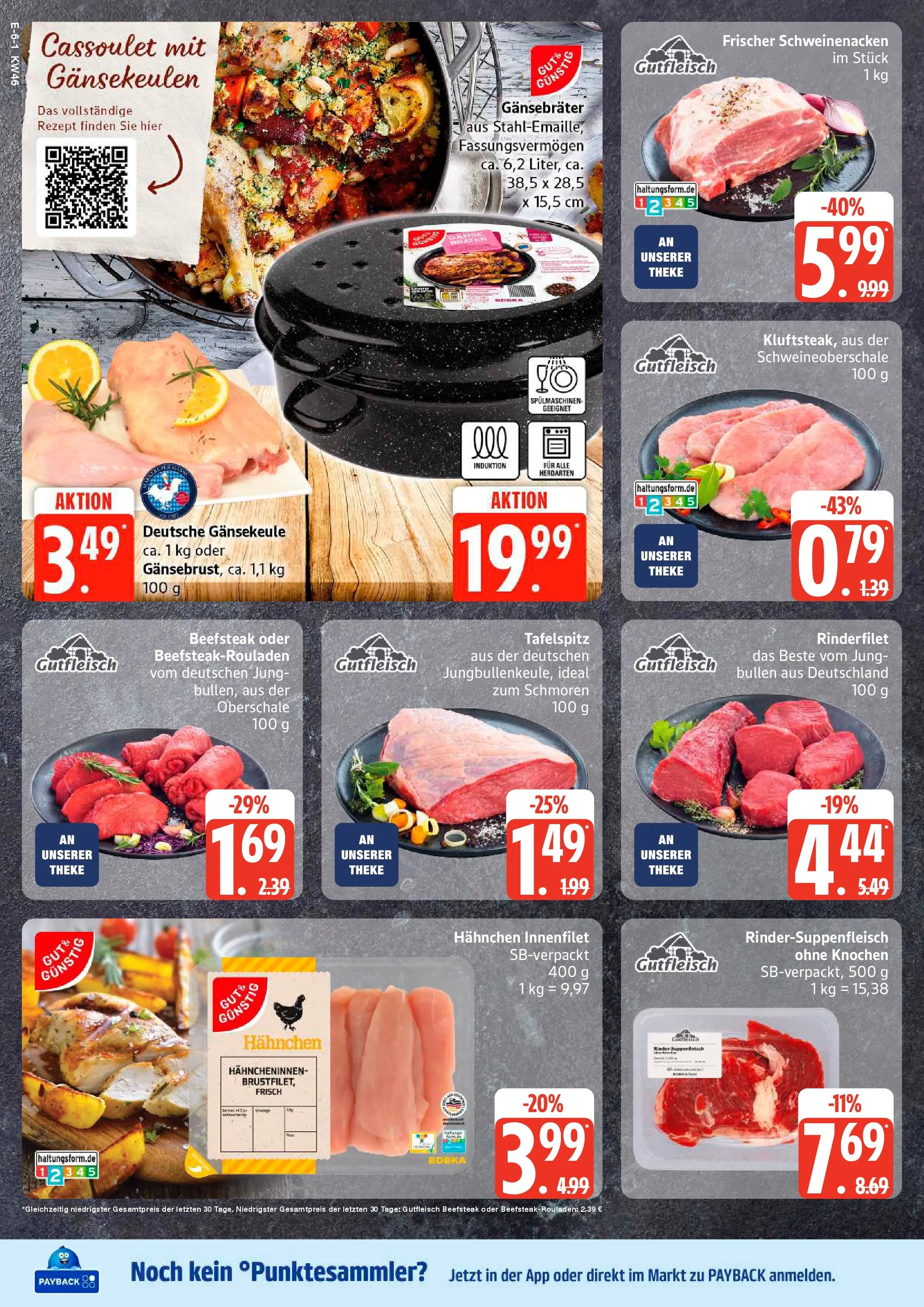 Edeka prospekt Hamburg	 (ab 10.11.2025) » Angebote Online | Seite: 6 | Produkte: Tafelspitz, Rinderfilet, Schweinenacken, Steak