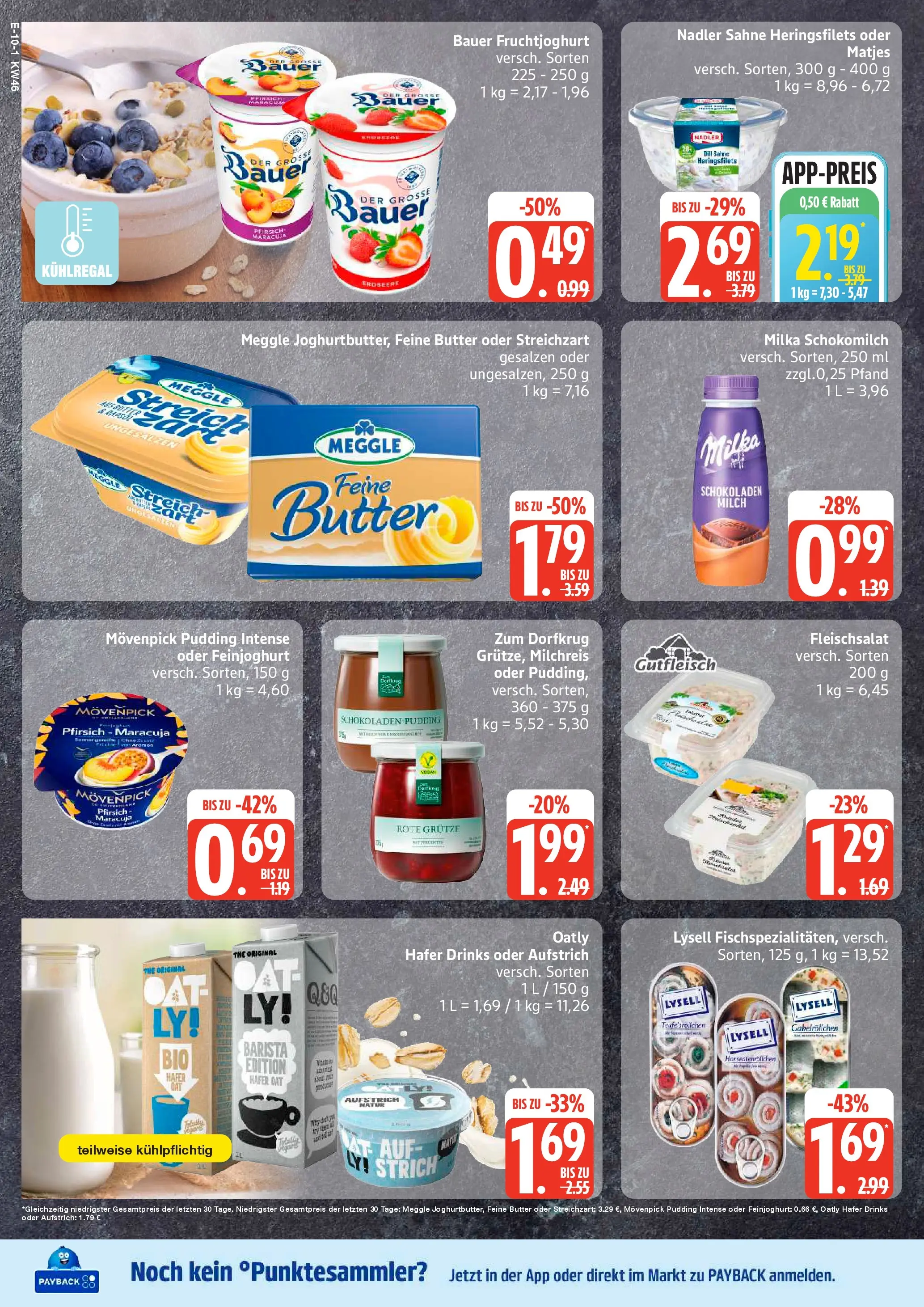 Edeka prospekt Hamburg	 (ab 10.11.2025) » Angebote Online | Seite: 10 | Produkte: Fruchtjoghurt, Oatly, Pfirsich, Sahne