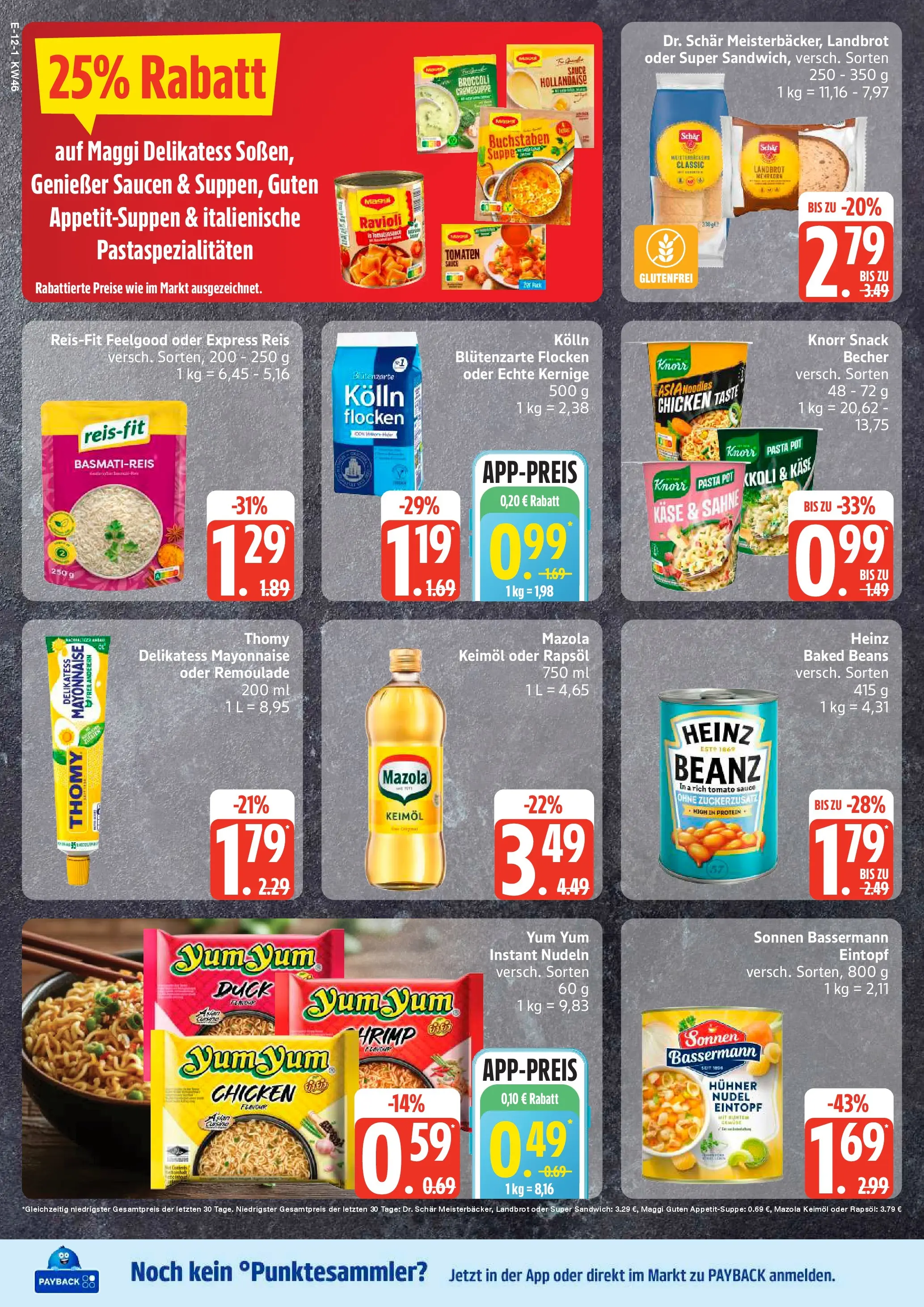 Edeka prospekt Hamburg	 (ab 10.11.2025) » Angebote Online | Seite: 12 | Produkte: Kolln, Basmatireis, Mayonnaise, Flocken