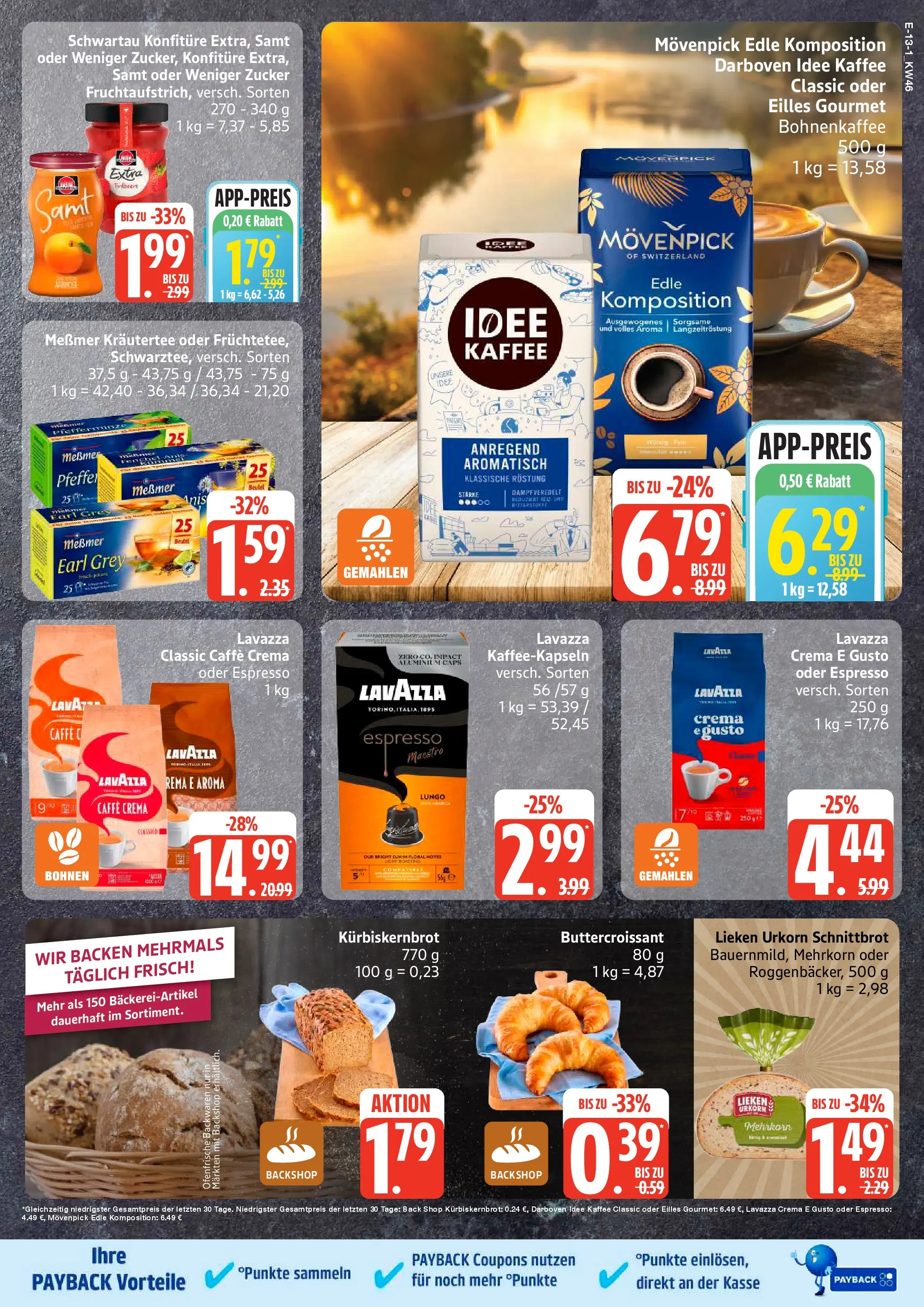 Edeka prospekt Hamburg	 (ab 10.11.2025) » Angebote Online | Seite: 13 | Produkte: Lavazza, Kaffee, Croissant, Zucker