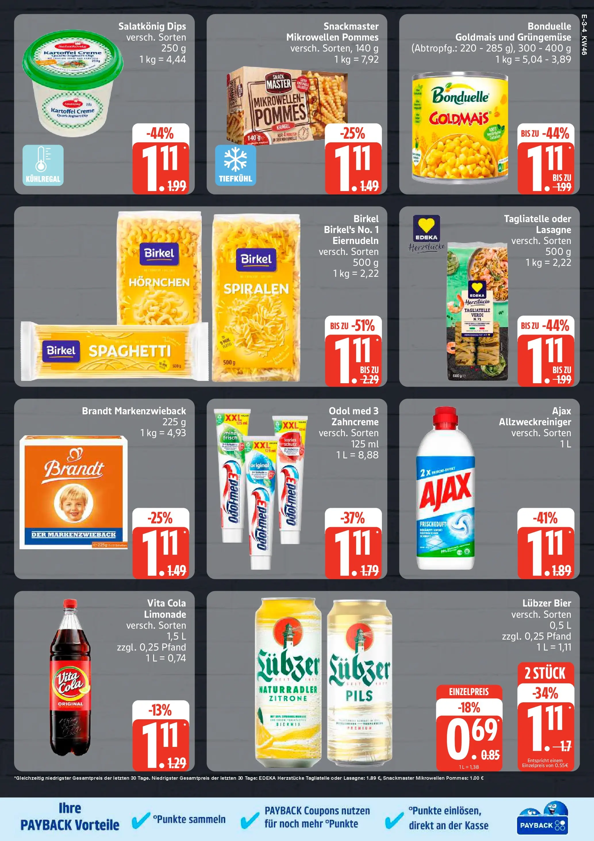 Edeka prospekt Neuruppin	 (ab 10.11.2025) » Angebote Online | Seite: 3 | Produkte: Cola, Pils, Limonade, Zitrone