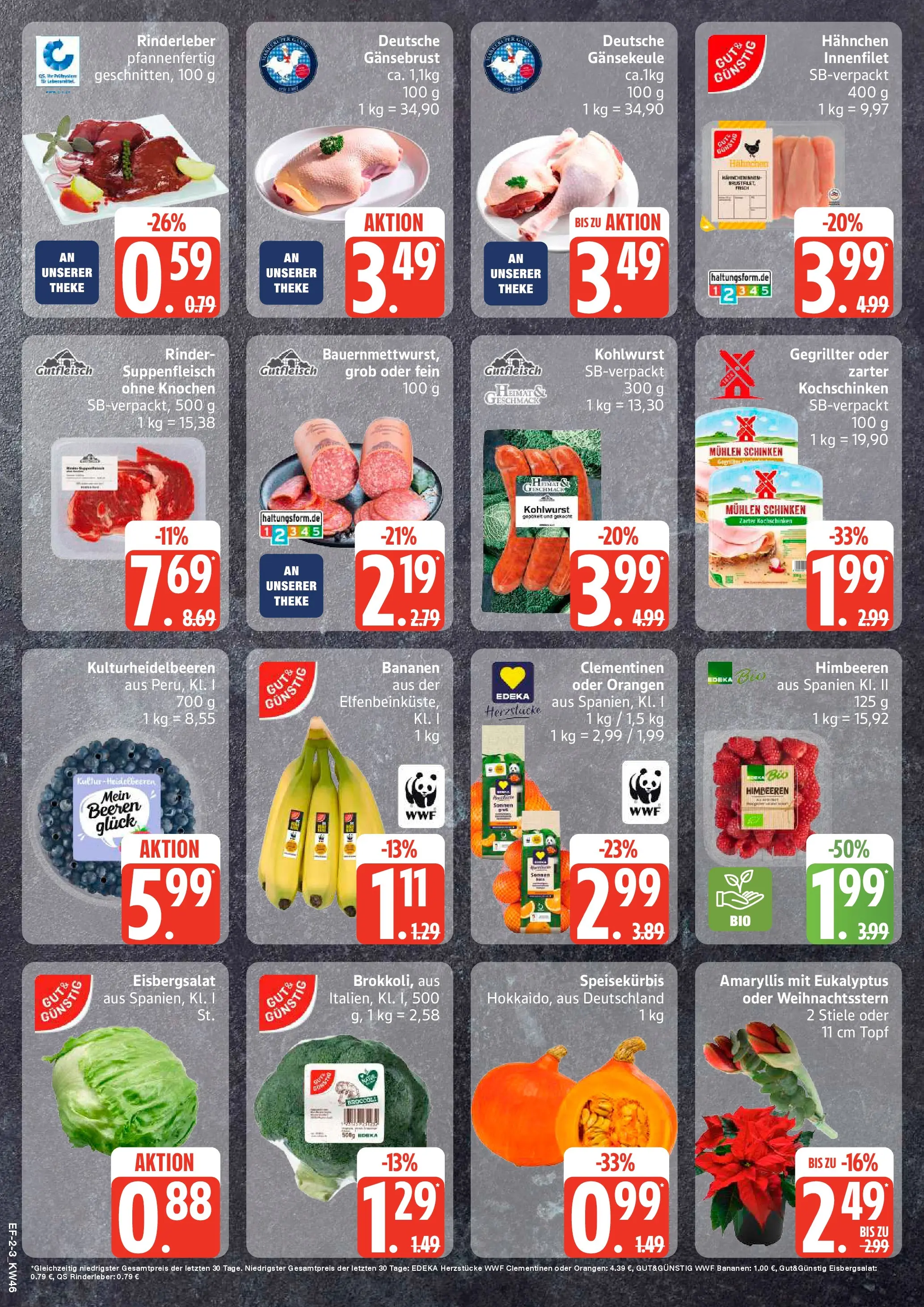 Edeka prospekt Schellhorn	 (ab 10.11.2025) » Angebote Online | Seite: 2 | Produkte: Hahnchen, Eisbergsalat, Suppenfleisch, Schinken