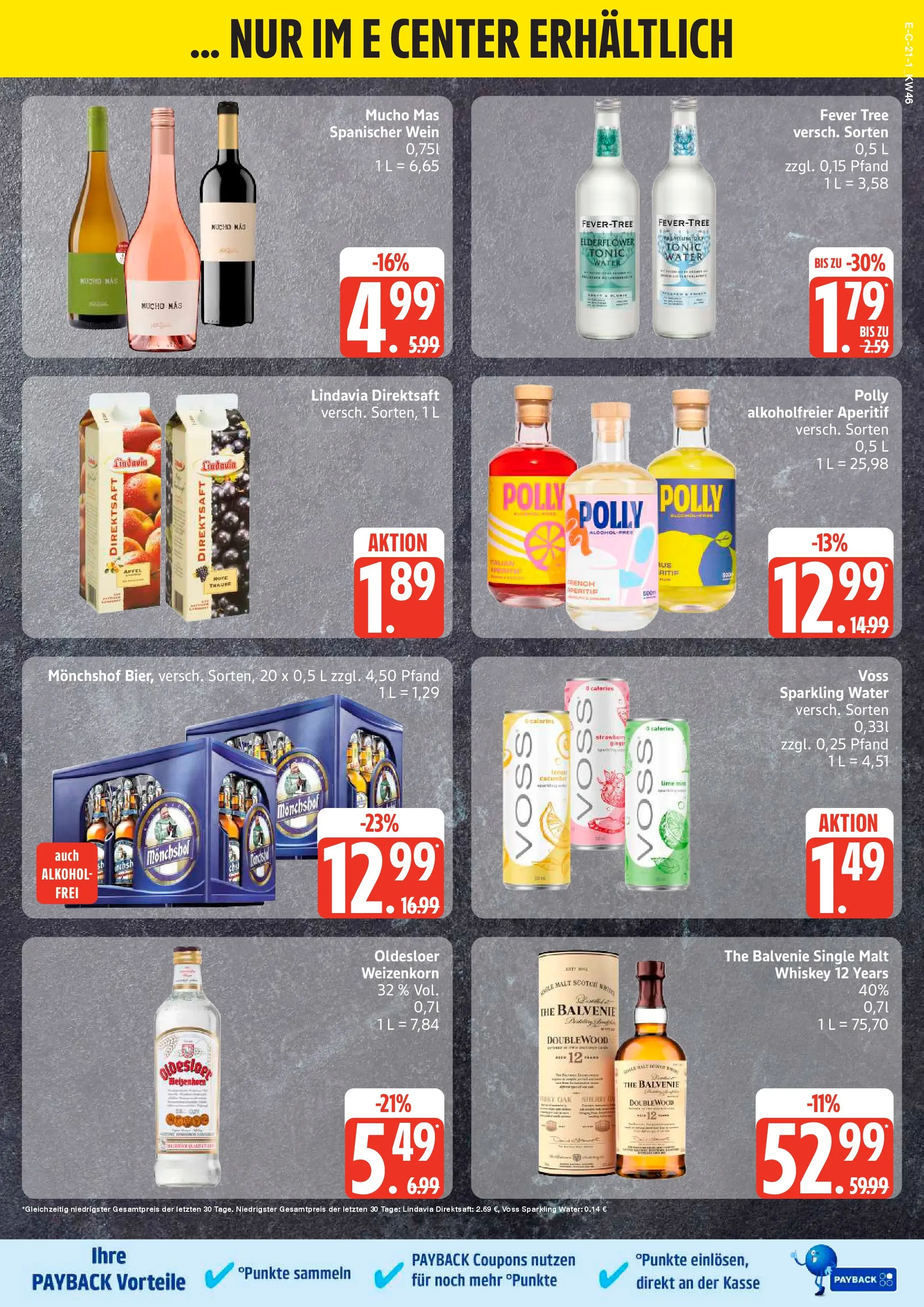 Edeka prospekt Hamburg	 (ab 10.11.2025) » Angebote Online | Seite: 21 | Produkte: Monchshof, Bier, Oldesloer, Whiskey