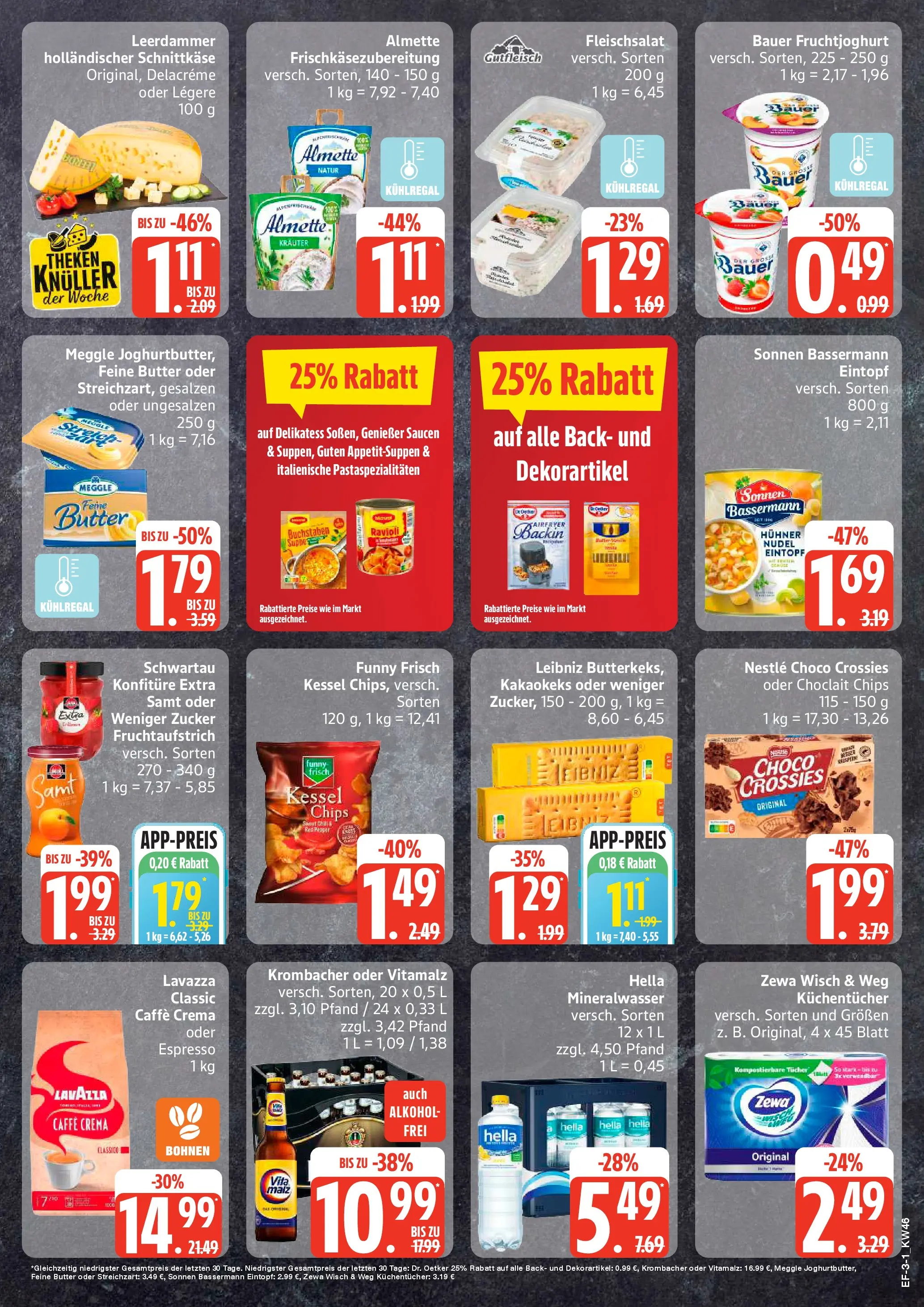 Edeka prospekt Hamburg	 (ab 10.11.2025) » Angebote Online | Seite: 3 | Produkte: Almette, Funny frisch, Zewa, Mineralwasser